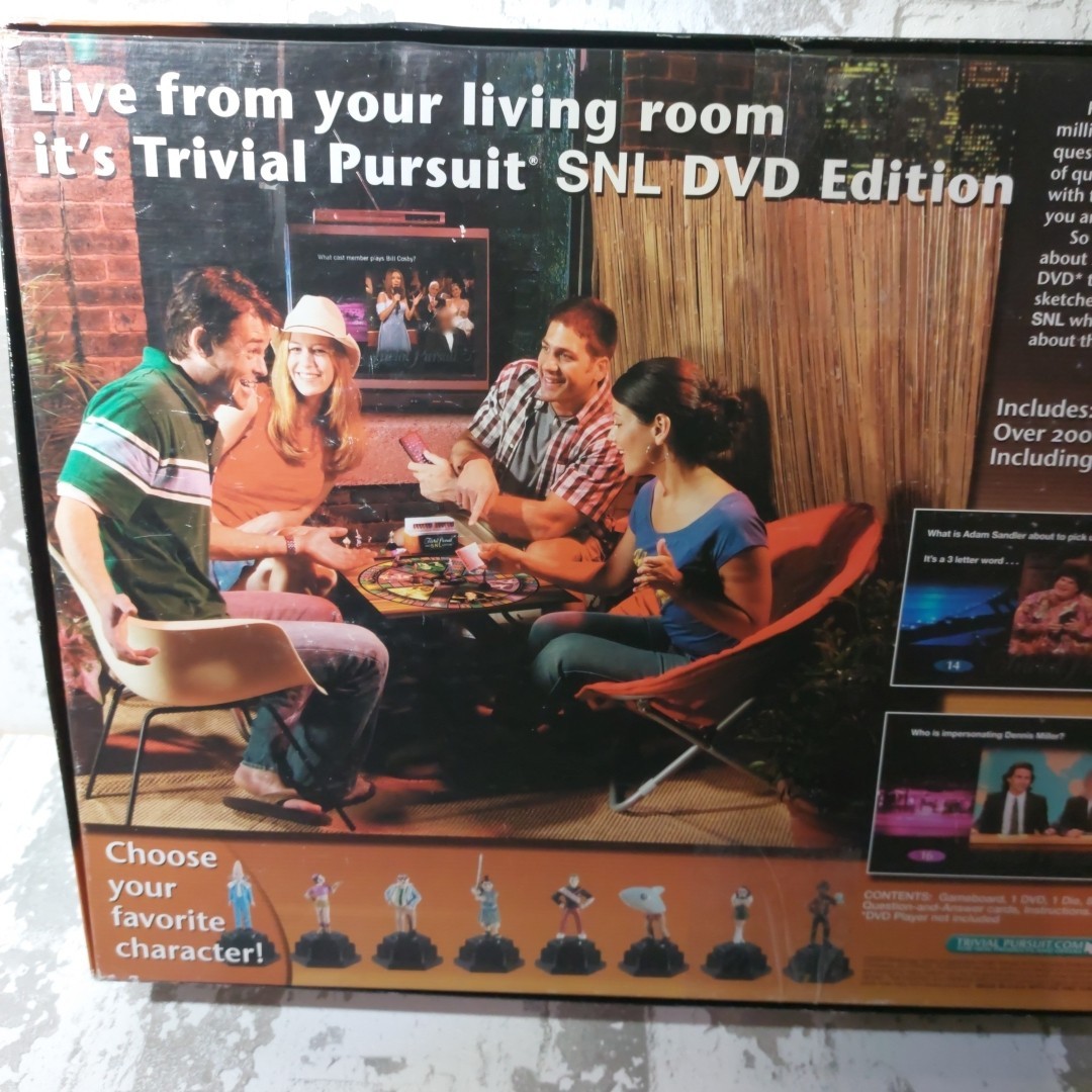 SNL Trivial Pursuit Saturday Night Live Edition DVD Board Game Complete