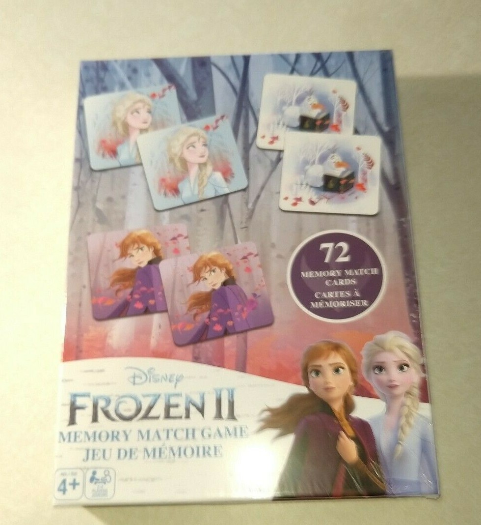 DISNEY FROZEN II Memory Match Game 72 Cards Kids ELSA ANNA OLAF Educational NEW