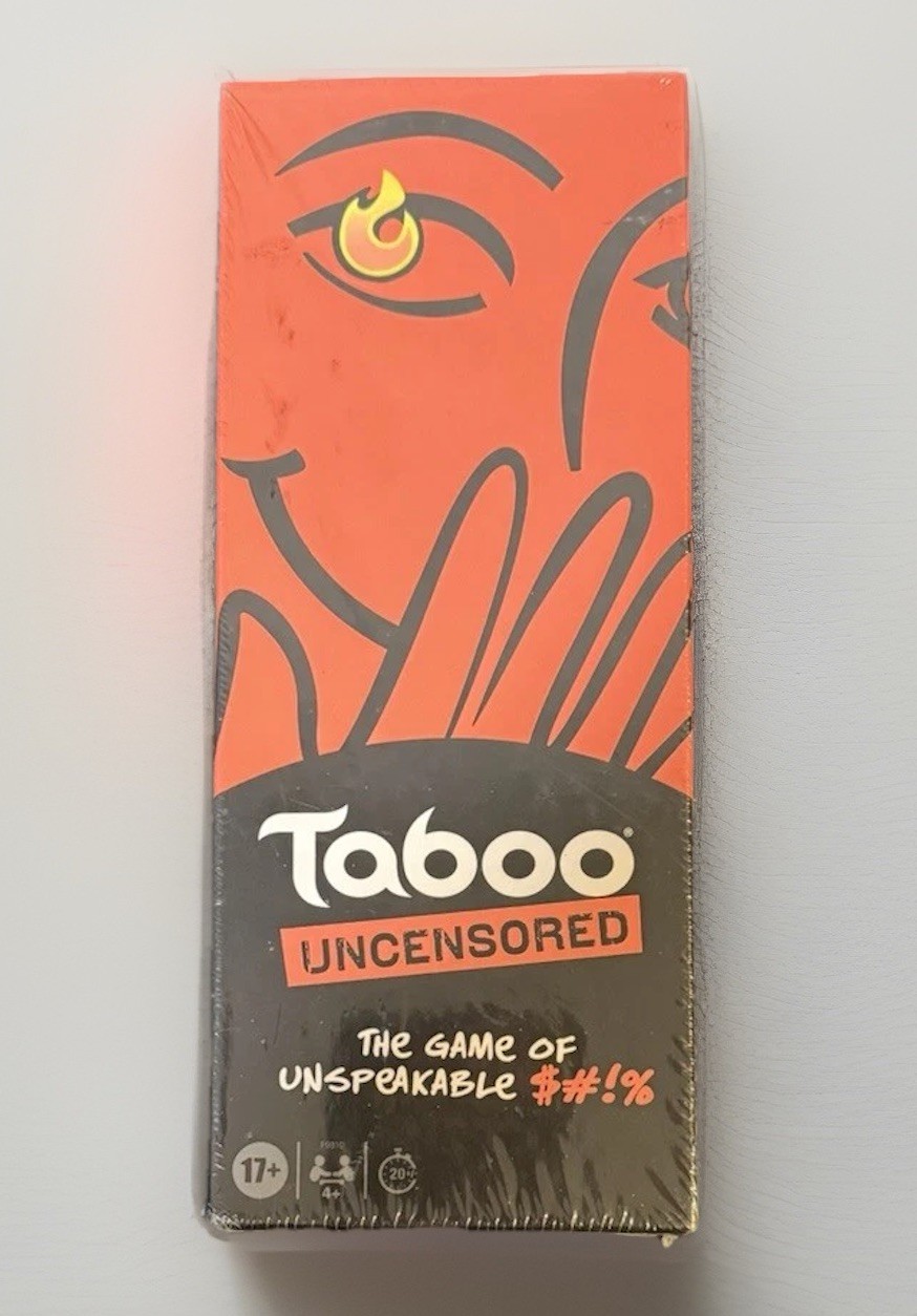 Hasbro Gaming Taboo Uncensored Board Game New SEALED