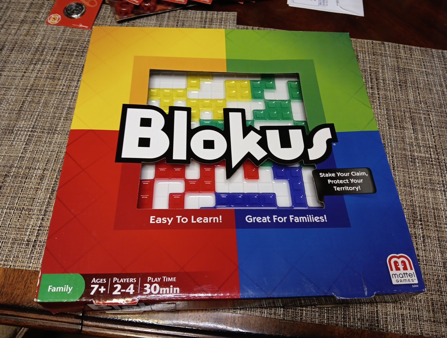 Mattel BLOKUS 2013 Family Fun Strategy Game NEW Open Box Sealed Pieces *Read*