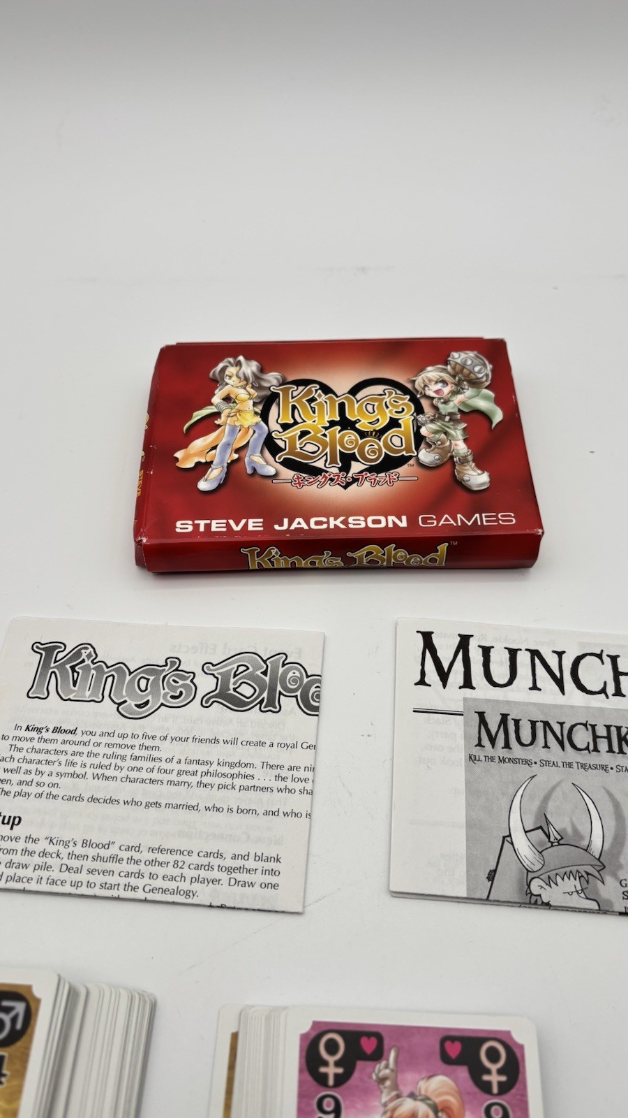 King’s Blood Card Game – Steve Jackson Games – RARE 2003 100% Complete Nice