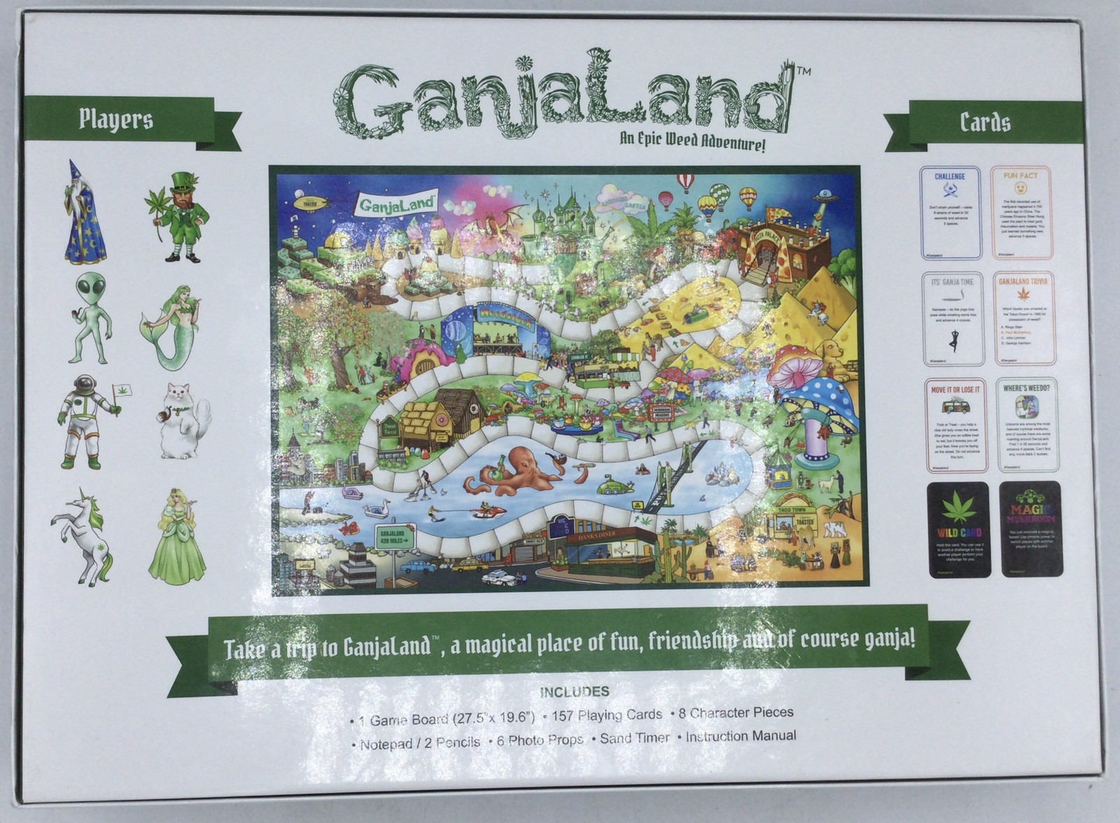 Ganjaland Board Game | An Epic Weed Adventure Adults Complete