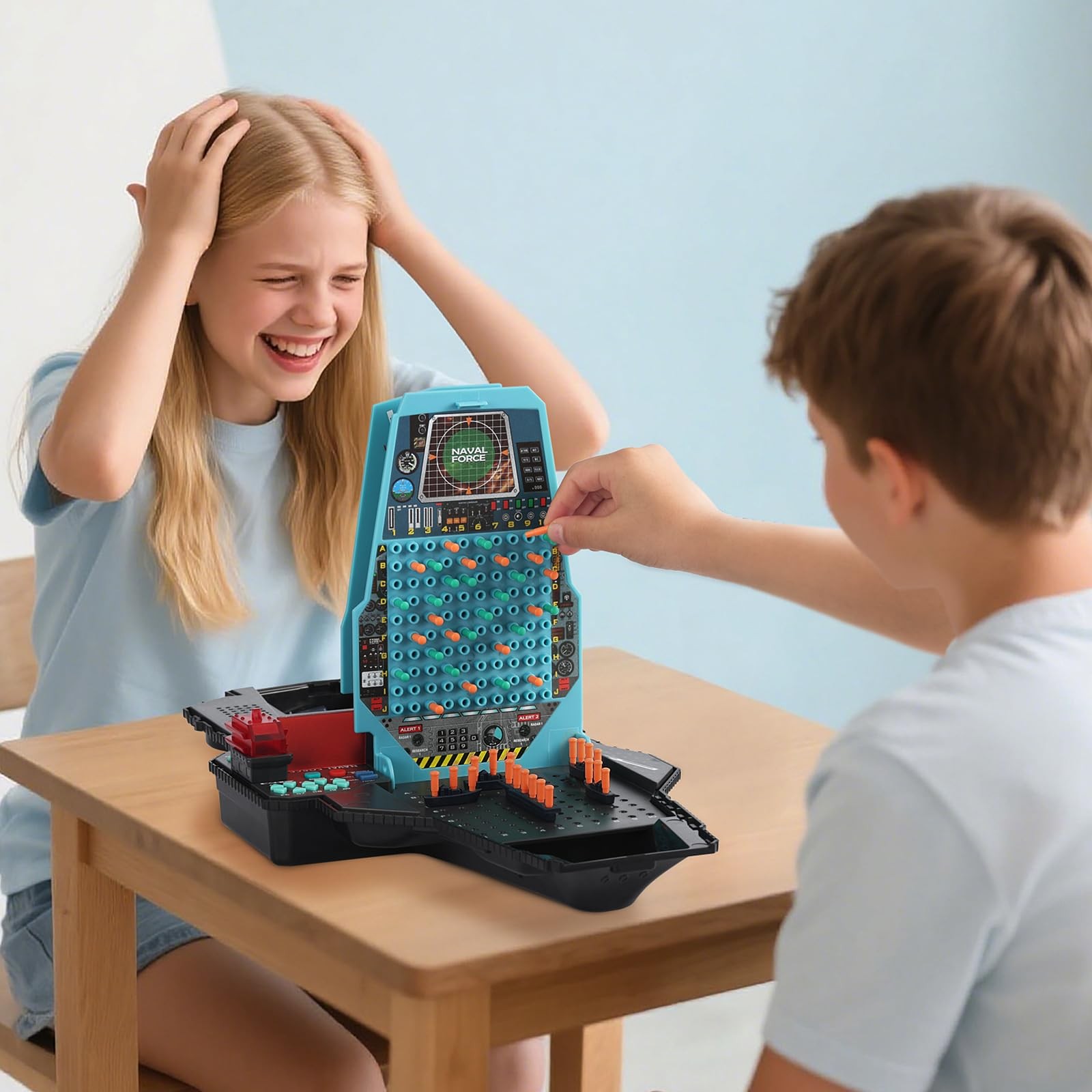 Talking Sea Battle Board Game with Light and Sound Effects, Electronic Naval Bat