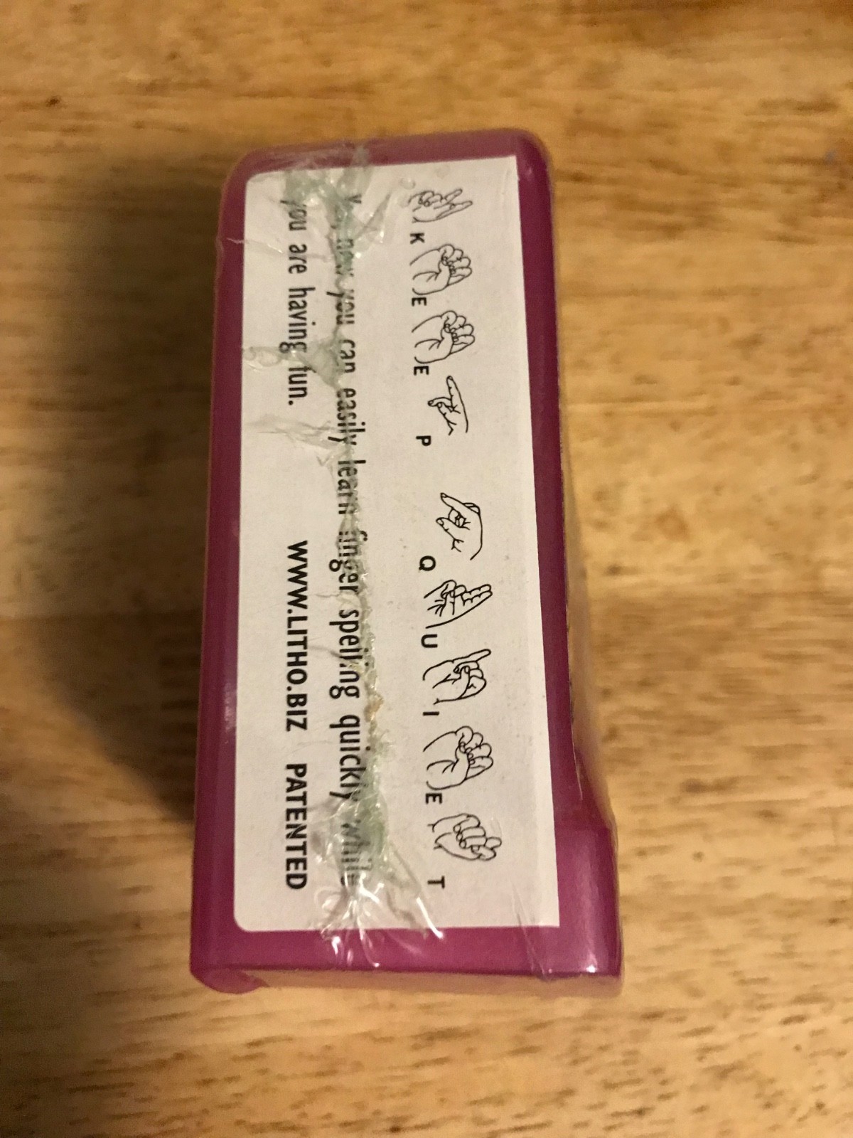 Sign Language Crossword Word Cubes Game Ages 7 To Adult Kopptronix Keep Quiet