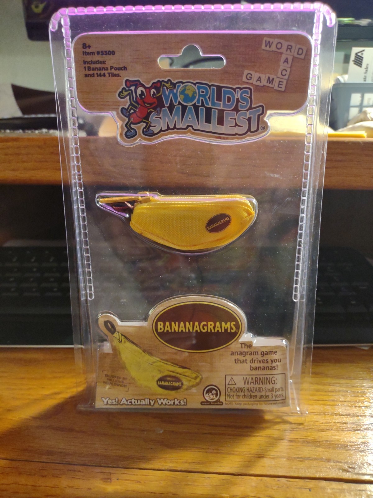 World’s Smallest BANANAGRAMS Banana Grams Letter Tile Crossword Game