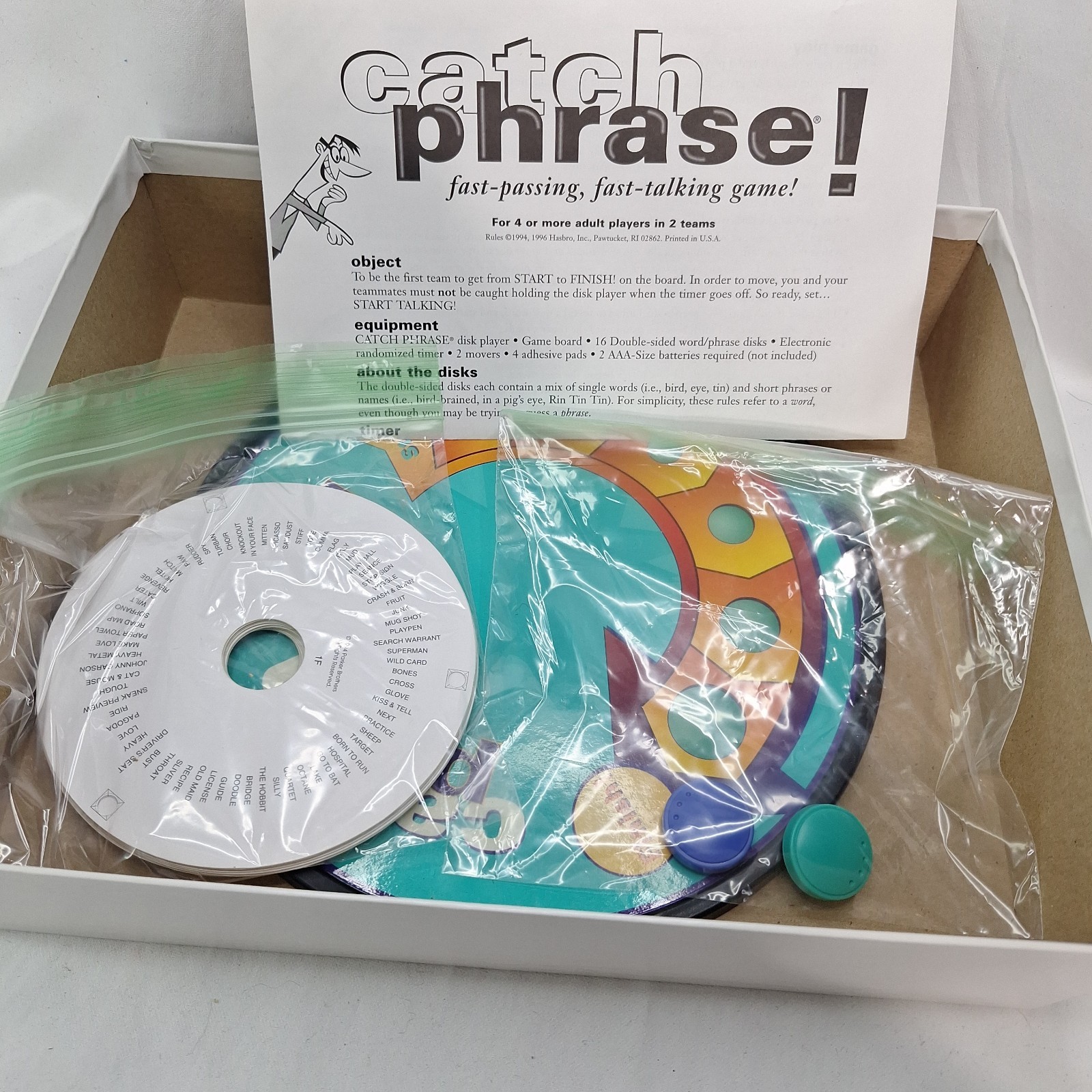 Vintage Catch Phrase Party Game 1994 Original Edition 100% complete Tested Works