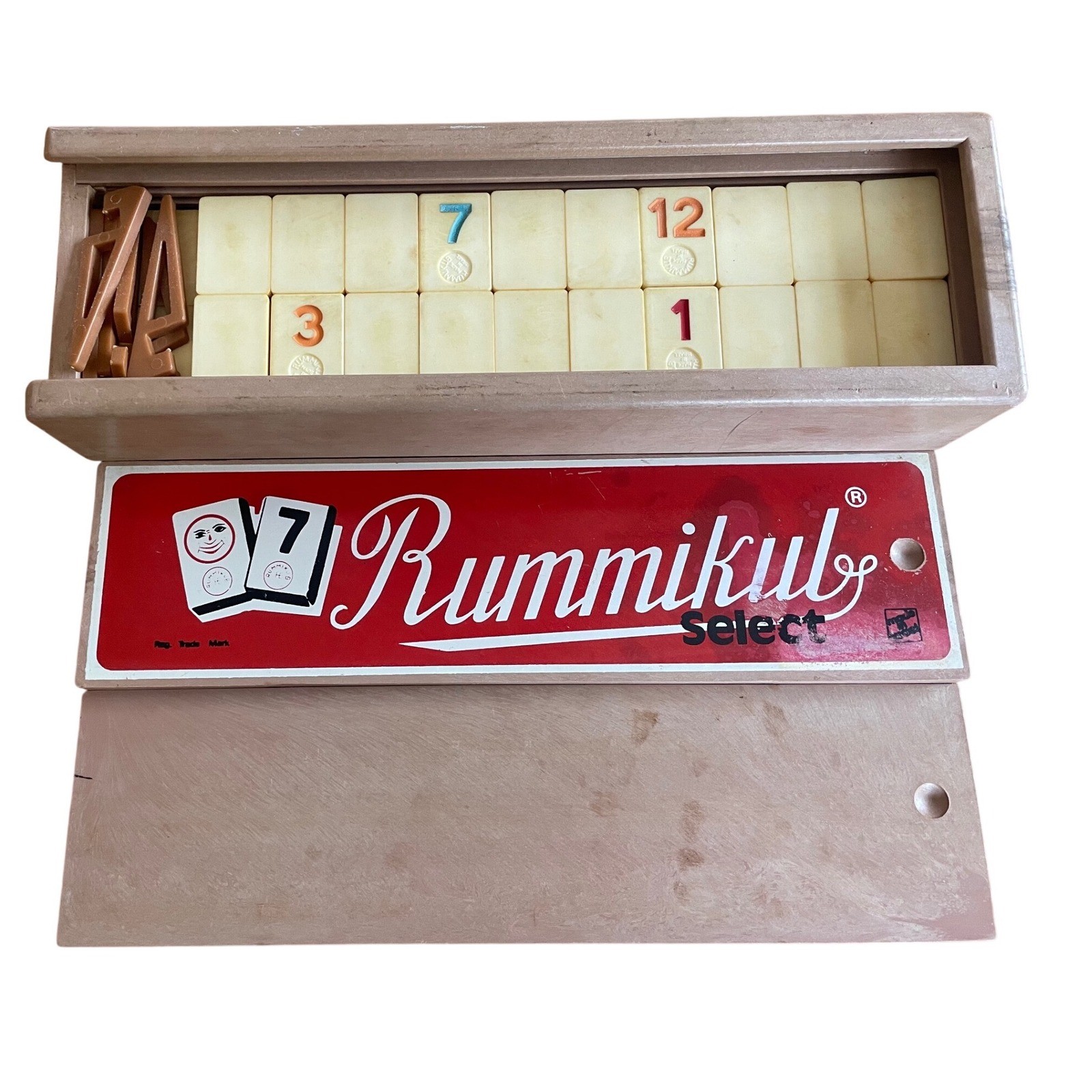 Vtg Rummikub Select Board Game – Complete Premium Tiles & Wooden Case Israel