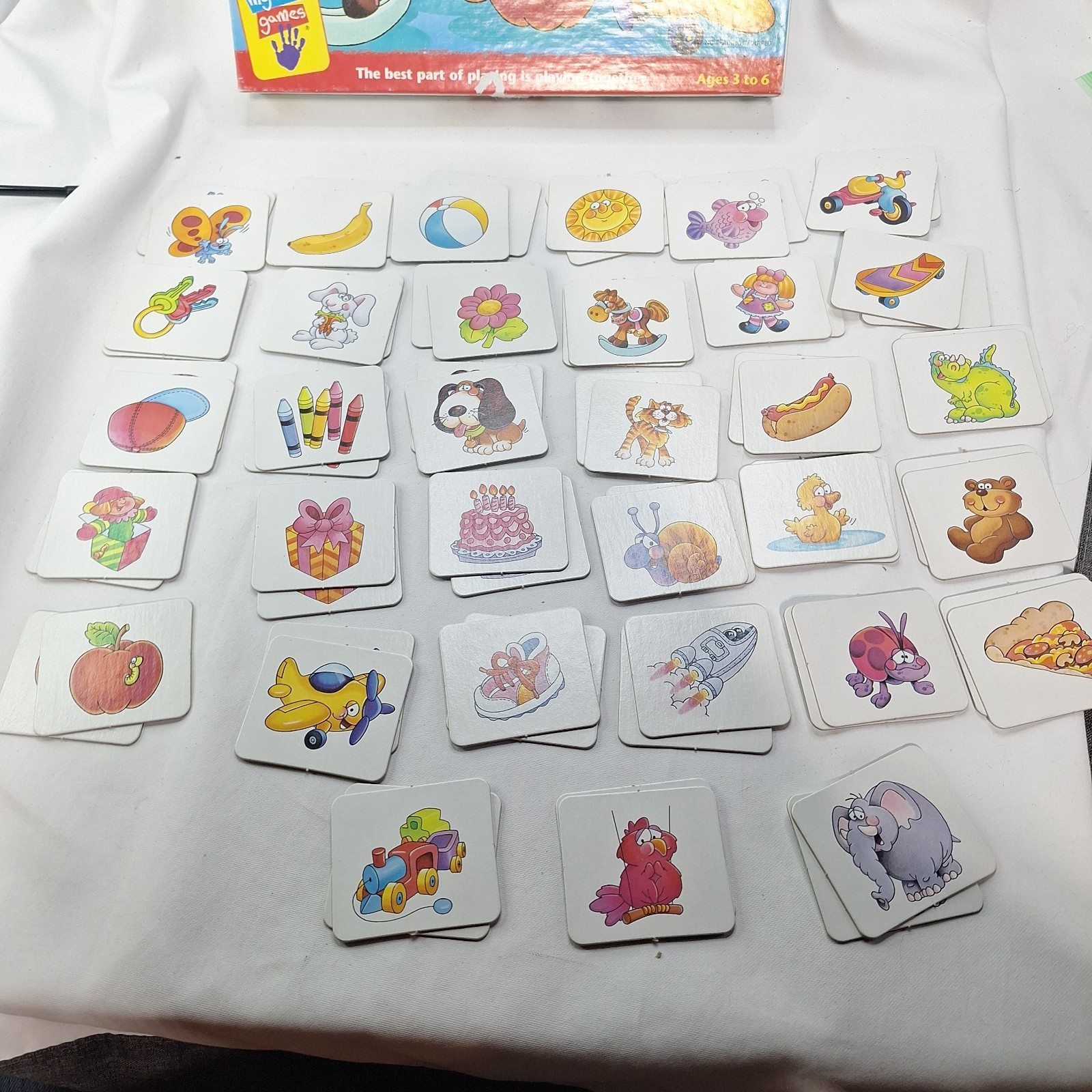 Vintage Original Memory Matching Game 2001 Milton Bradley *INCOMPLETE * 33 of 36