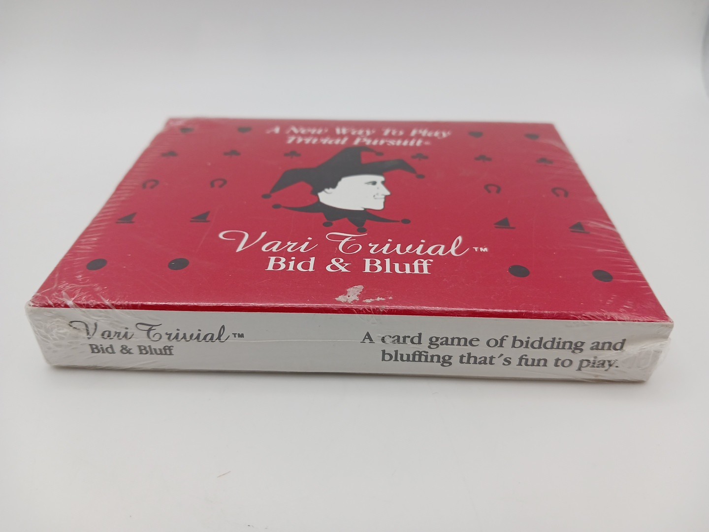 Vari-Trivial Bid & Bluff Sealed Card Game Vintage Trivia Bluffing Party Game New