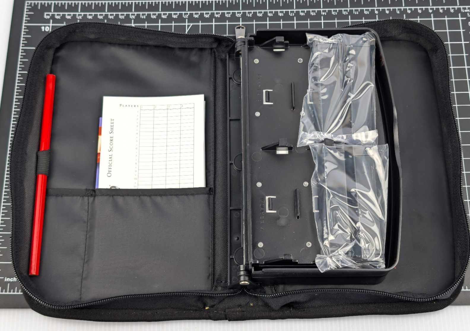 Scrabble Crossword Game Folio Edition Travel To Go Zipper Case COMPLETE Unused