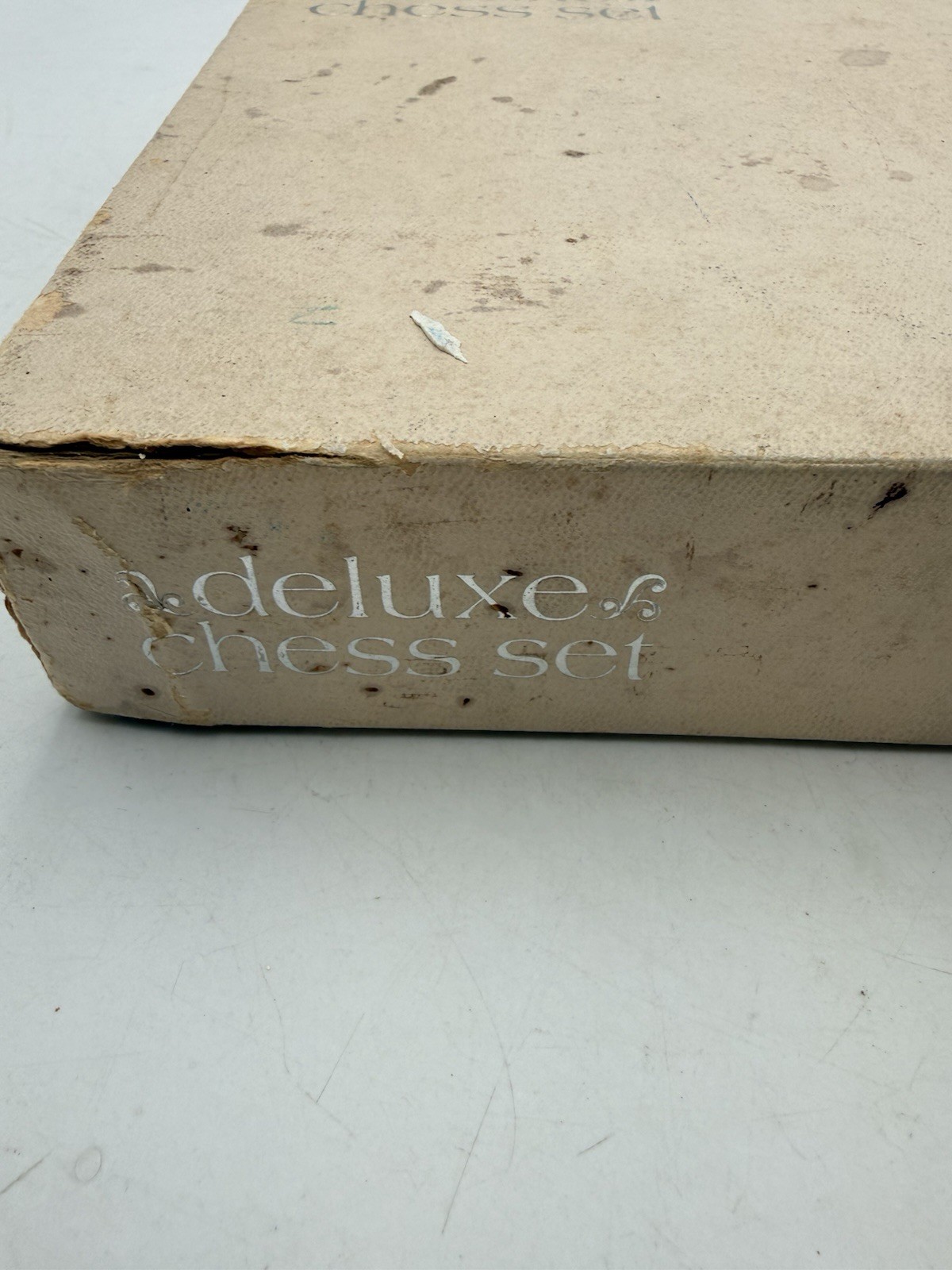 Vtg Deluxe Chess Set 1968 Selchow & Righter Complete In Box SelRight Felt Bottom
