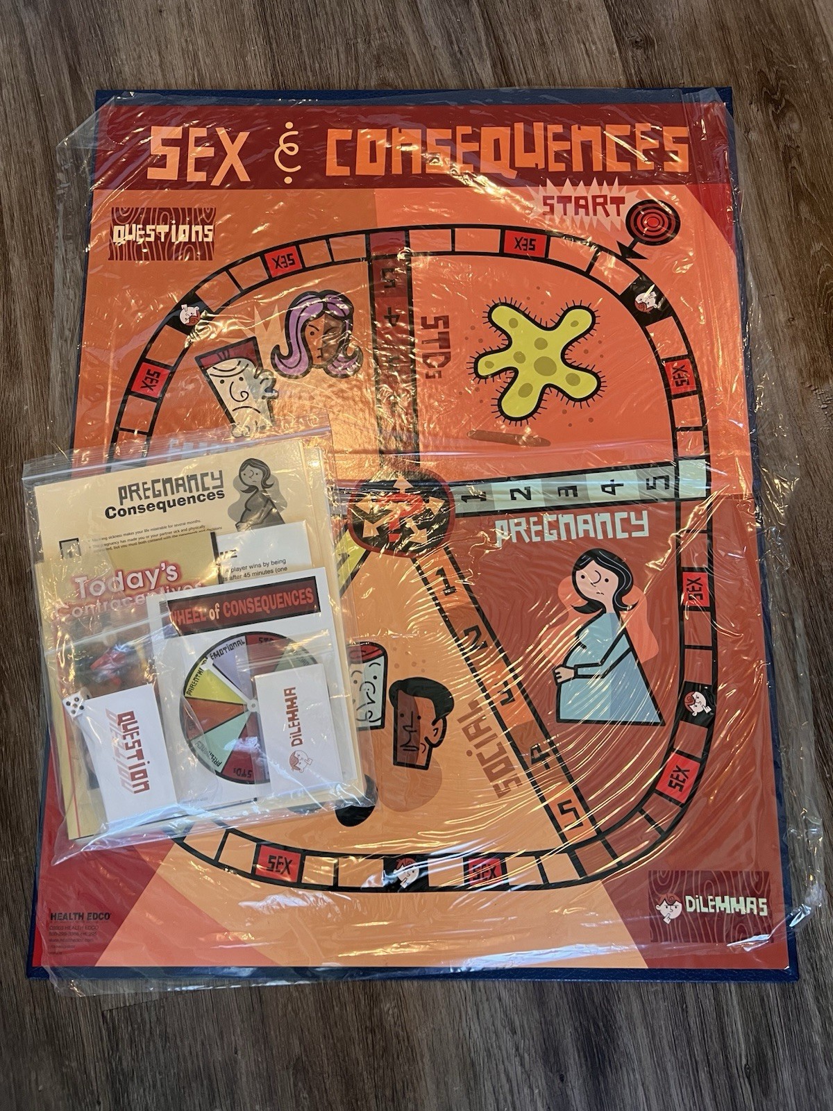 RARE!! Sex & Consequences Board Game HEALTH EDCO 2003 Vintage Educational