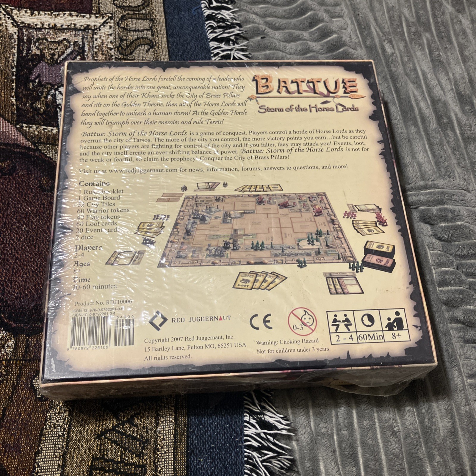 NEW SEALED – BATTUE – STORM OF THE HORSE LORDS – Red Juggernaut – Board Game
