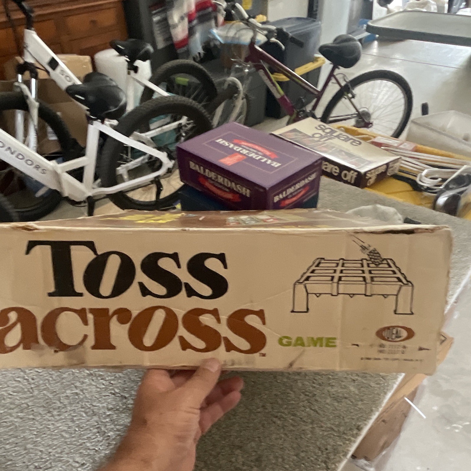Ideal Toss Across Vintage Tic-Tac-Toe Game 2 Players Ages 6+ 1969 MPN 2112-1