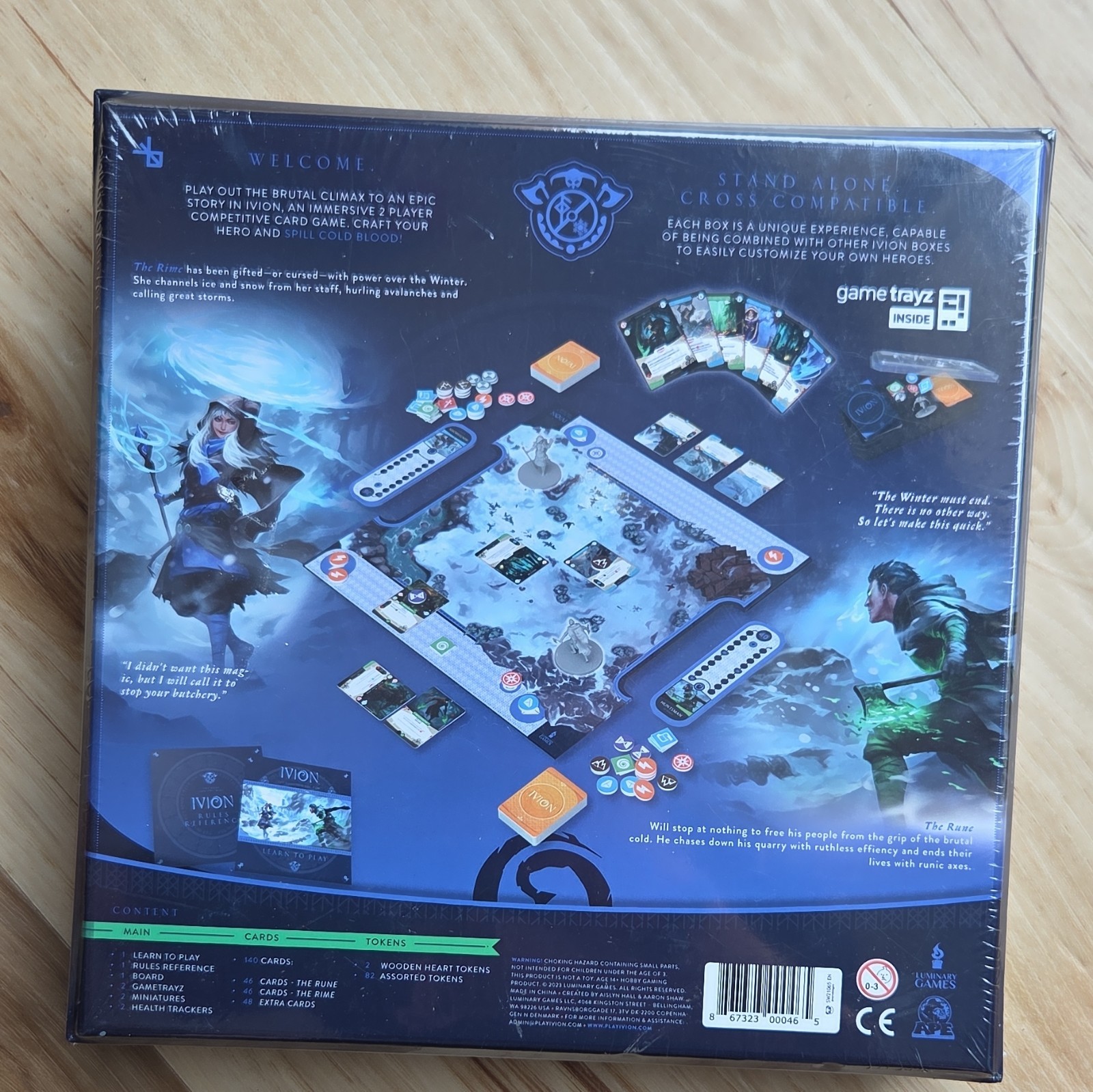 Luminary Games Ivion: The Rune & The Rime Stand Alone Card Game, 2 Player