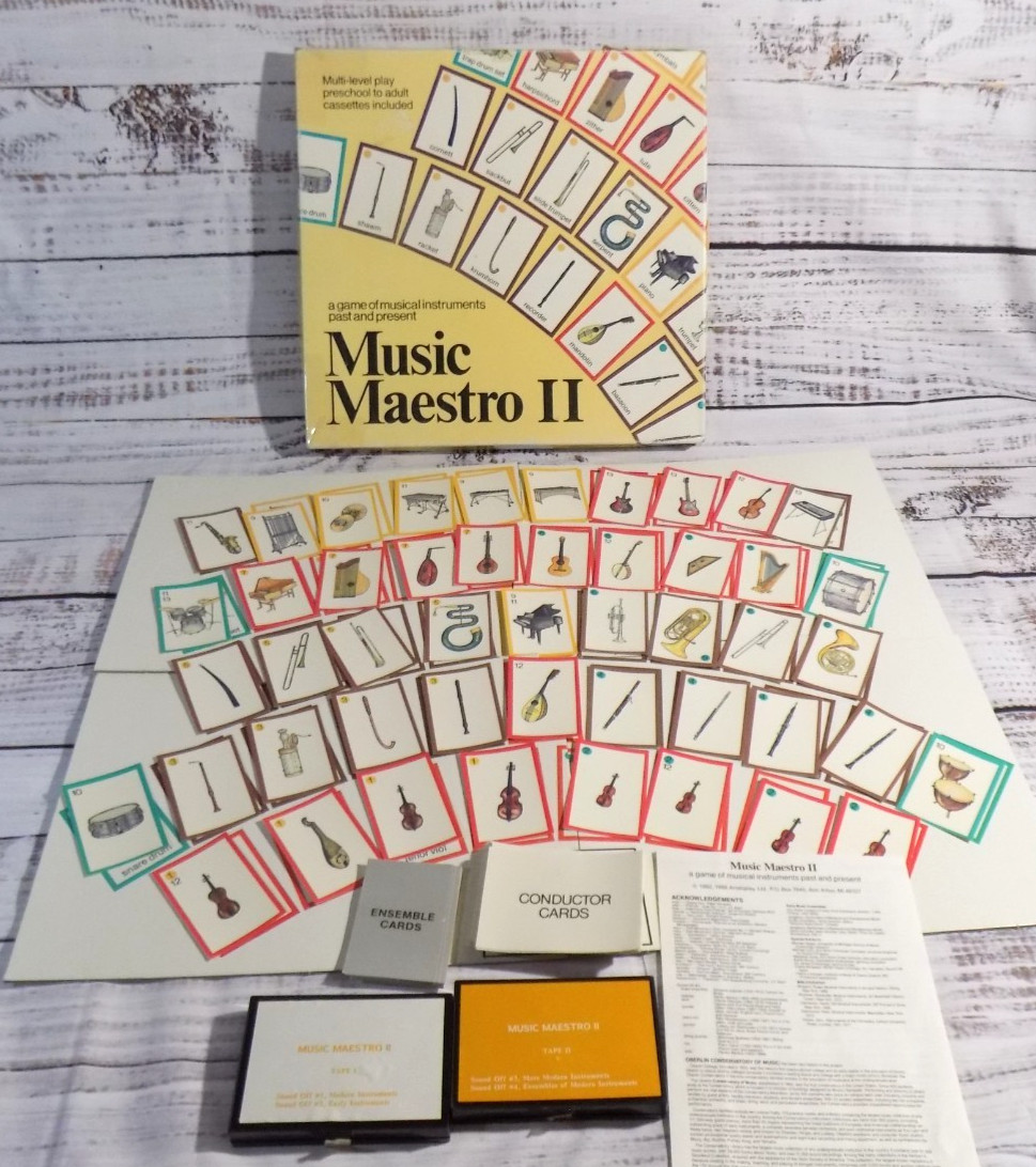 Vintage-Music Maestro II Board Game Musical Instruments Vintage 1992 Aristoplay
