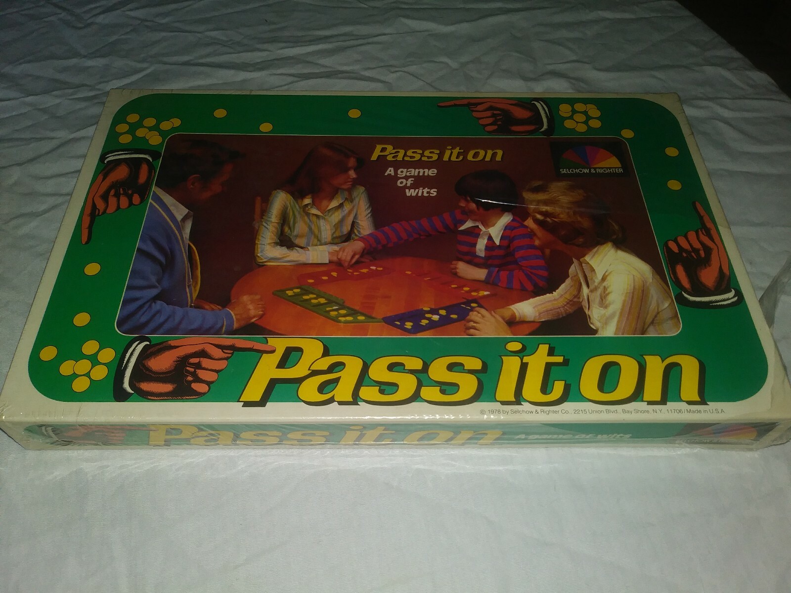 1978 Pass It On A Game Of Wits Brand New Never Opened Vintage Board Game