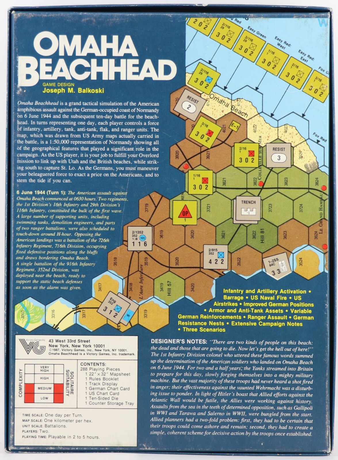 Omaha Beach Battle for the Bocage 1987 Victory Games