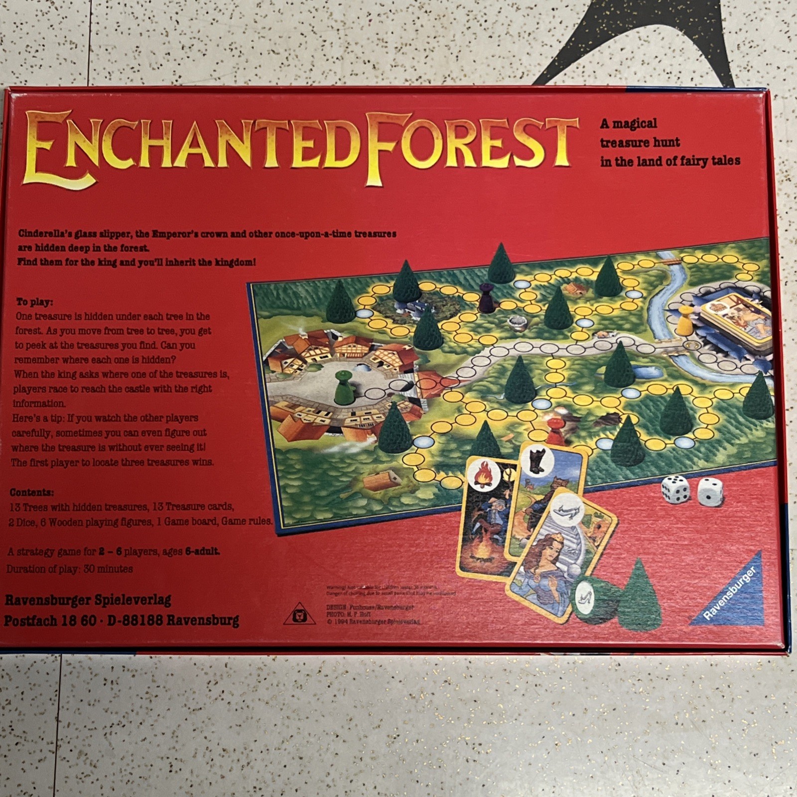 Ravensburger Enchanted Forest 1994 Children’s Memory Board Game 100% Complete
