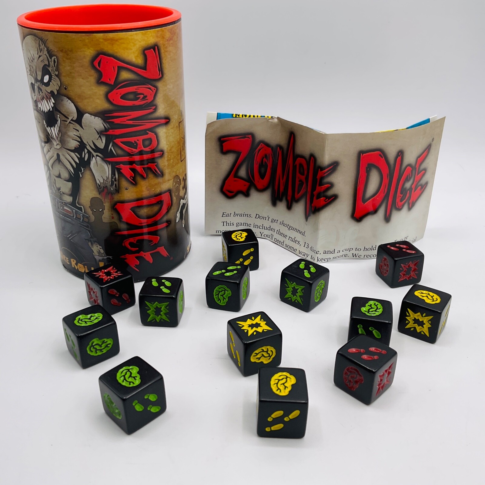 Zombie Dice Horror Board Game Steve Jackson Games Origins Award 100% Complete