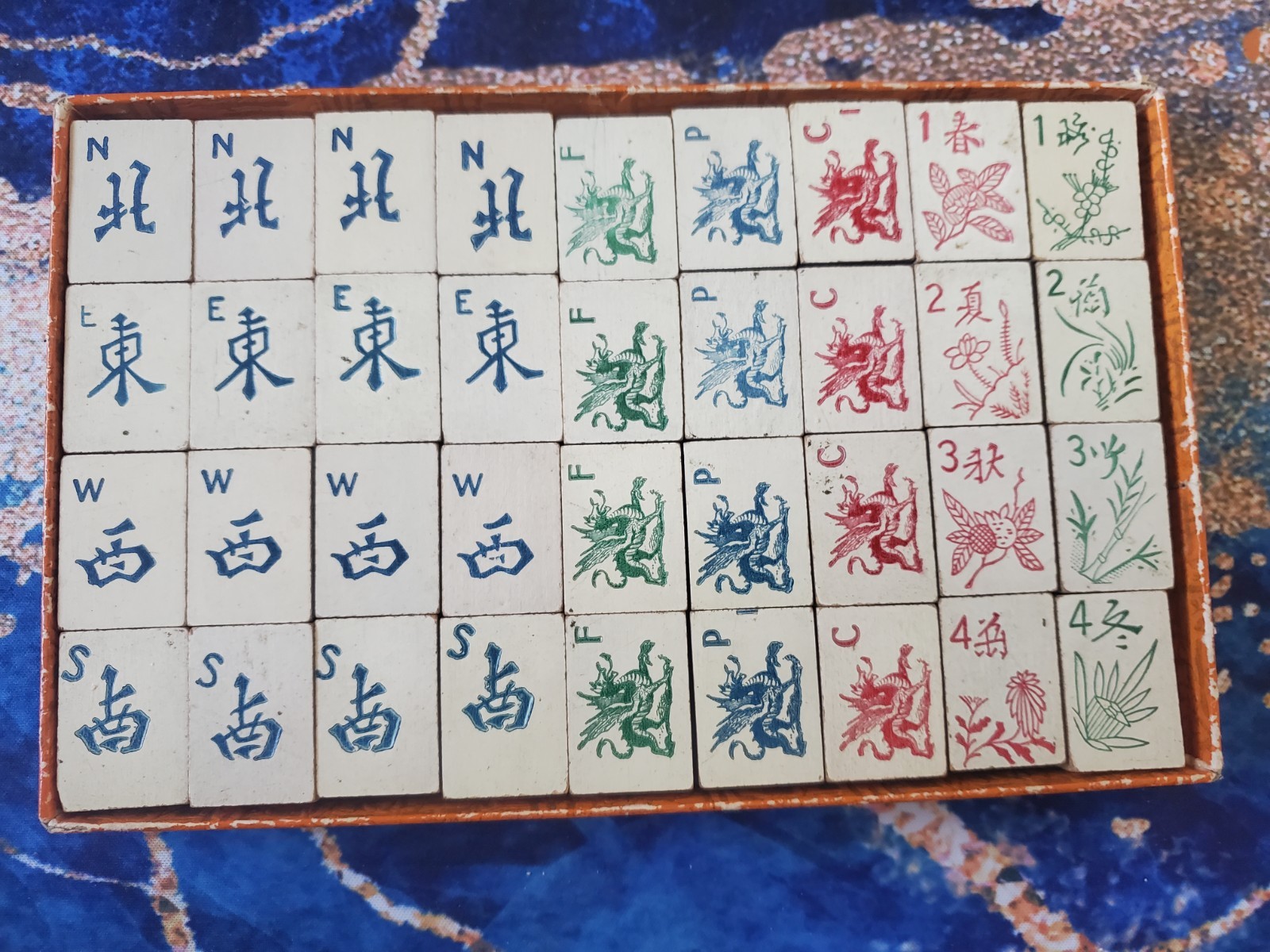 Rare Vintage 1920s Hillson’s Chinese Game of Ma Chiang (Mahjong)