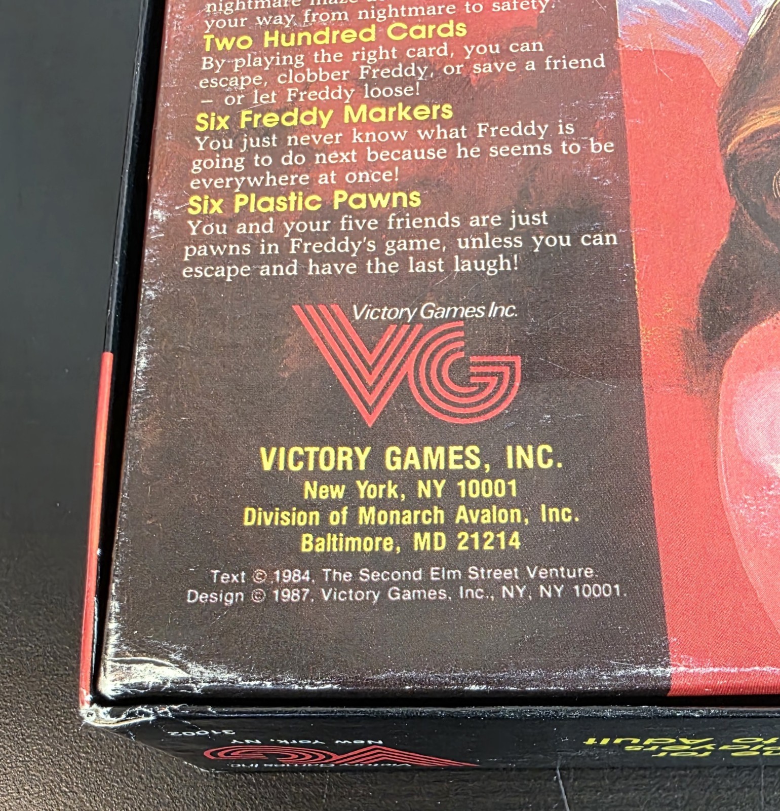 A Nightmare On Elm Street 1987 Board Game Clean
