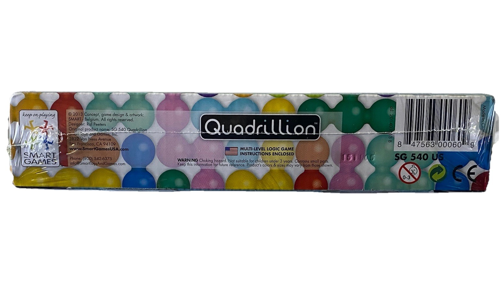 NEW! SEALED! Smart Games Quadrillion Magnetic Puzzle Game, Solitaire, 1+ Players