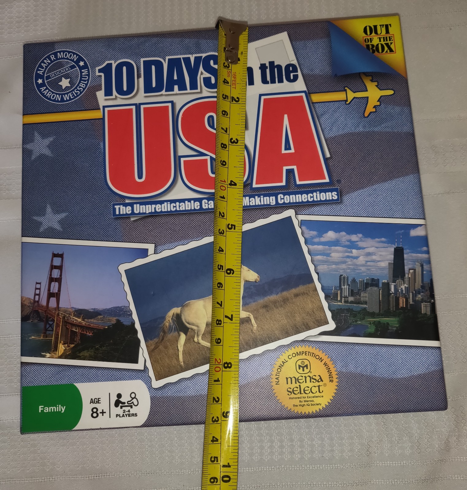 10 Days In The USA Board Game MENSA Family 2-4 Players NEW Traveling Ages 8+