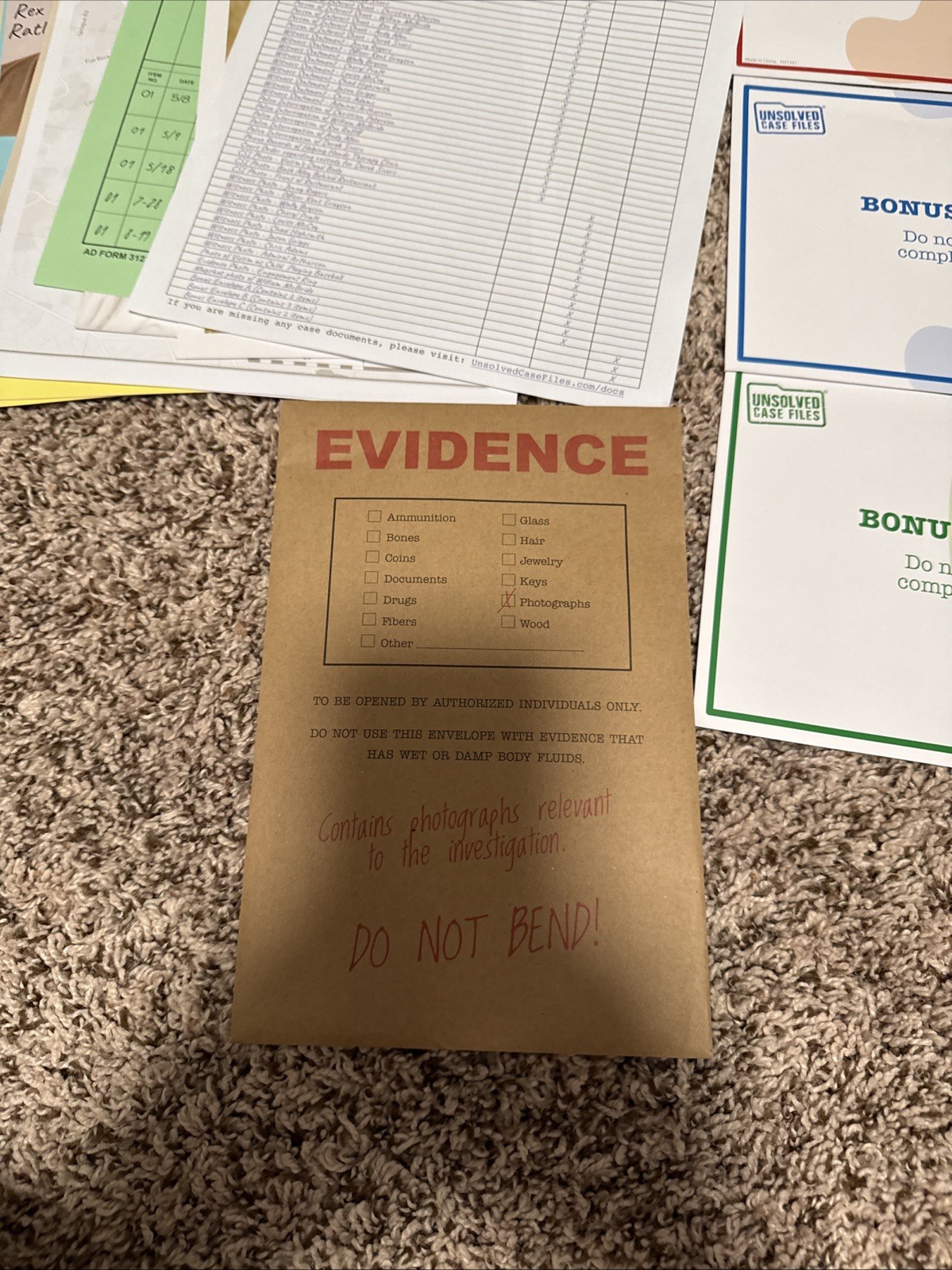 Unsolved Case Files Harmony Ashcroft Cold Case Murder Mystery Party Game