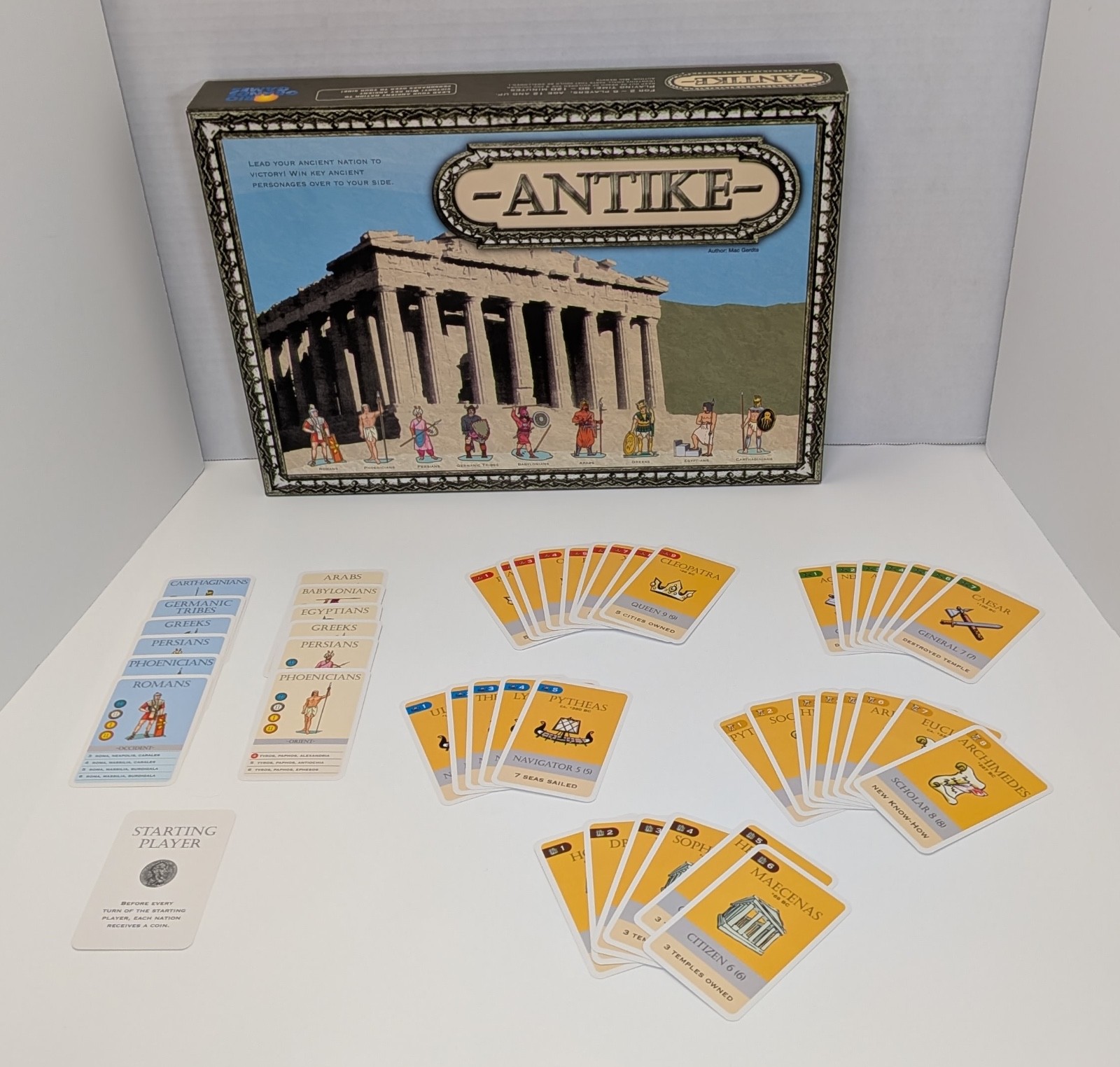 Antike Board Game Rio Grande Games Mac Gerdts Rondel Strategy 2005 Complete