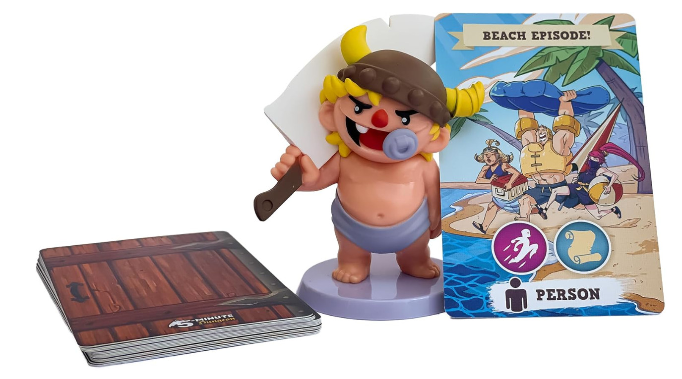 5-Minute Dungeon: Baby Barbarian Figurine and New Content Card Pack