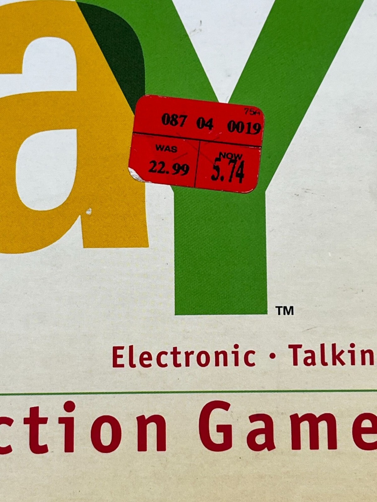 Ebay Electronic Talking Auction Game Hasbro Baker Brothers Open Box New 10+
