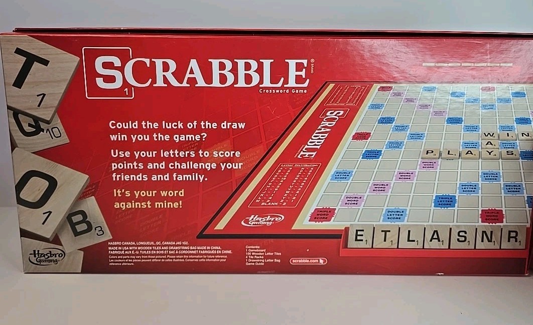 RR | Scrabble Crossword Game Hasbro 2013 Complete