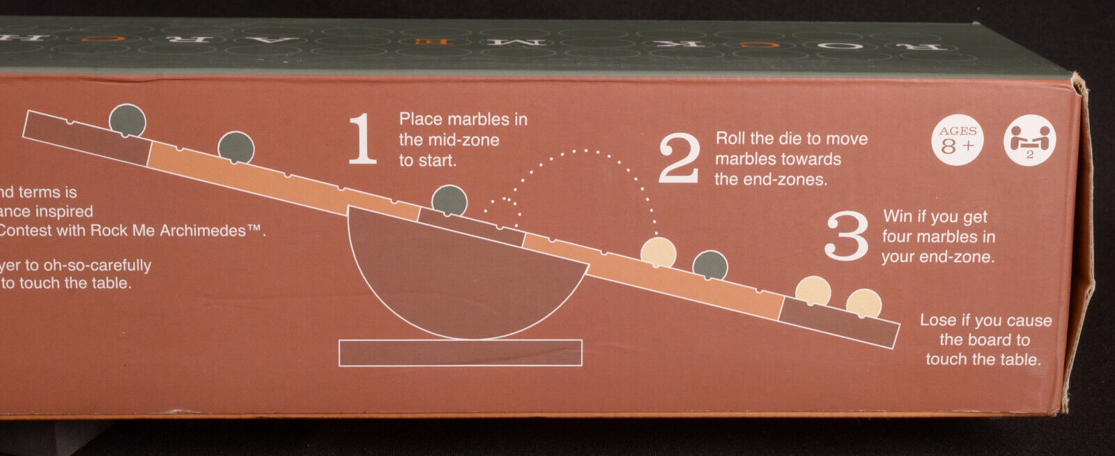Rock Me Archimedes Lever Balance Strategy Game Marbles Brain Workshop Replaced