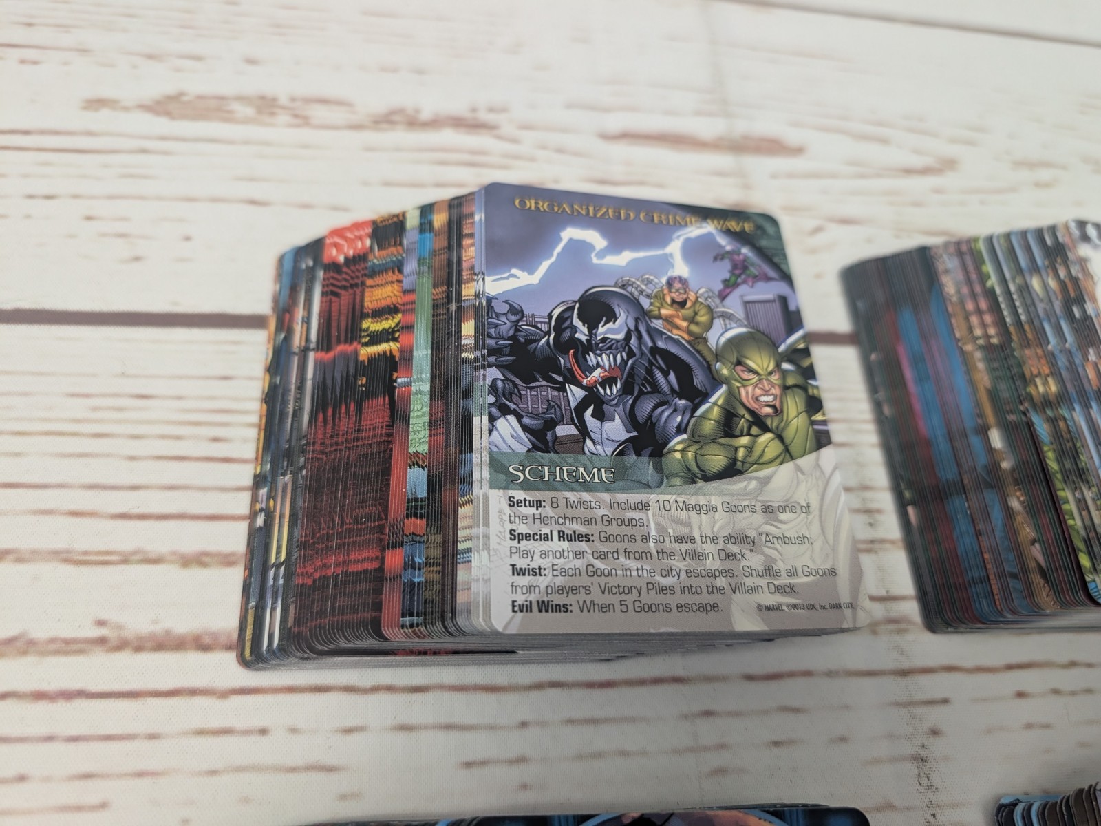 Marvel Legendary Dark City Expansion Upper Deck Board Game No Box 2013