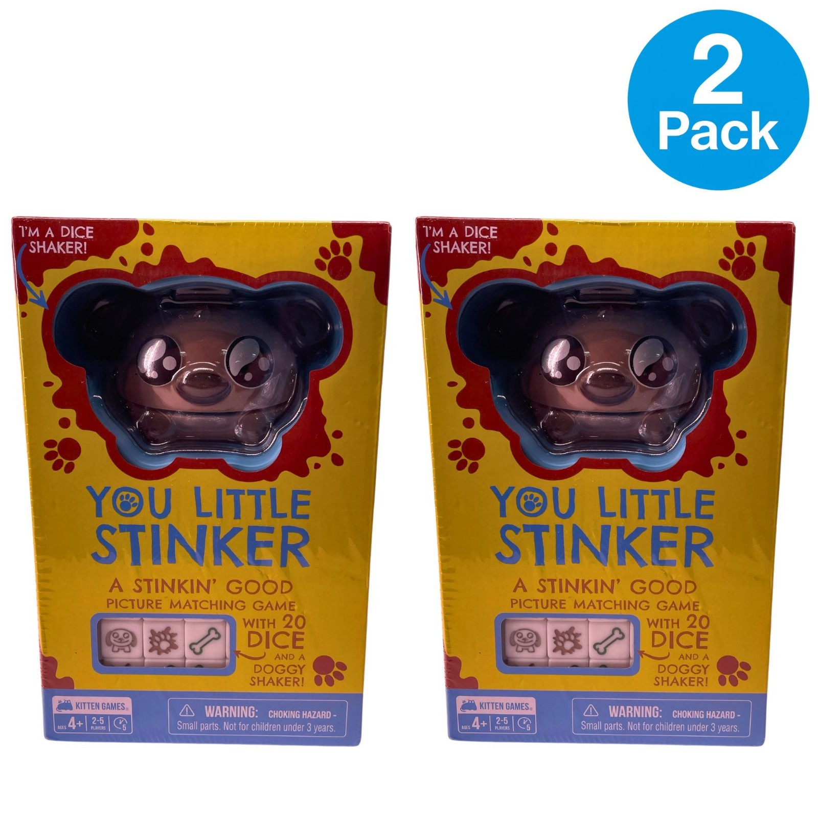 You Little Stinker Dice Game Kitten Games Doggy Shaker 2 Pack
