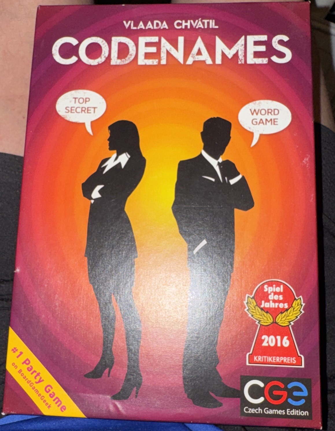 Codenames Board Game Czech Games Vlaada Chvatil Party Word Game NEW SEALED