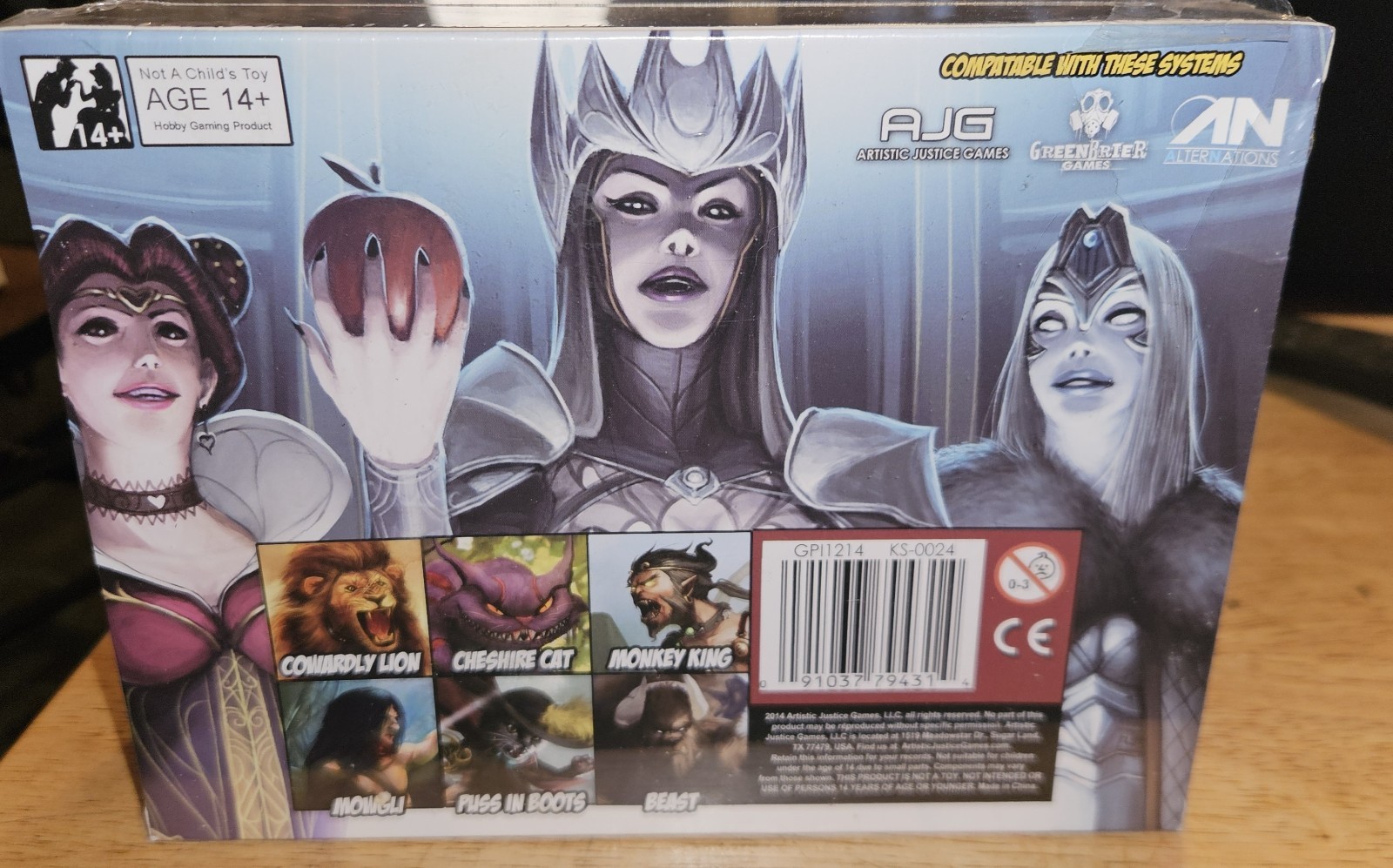 18 pcs. 2014 AJG Fairytale Games The Wild Ones, The Horror Show, The Dark Ones