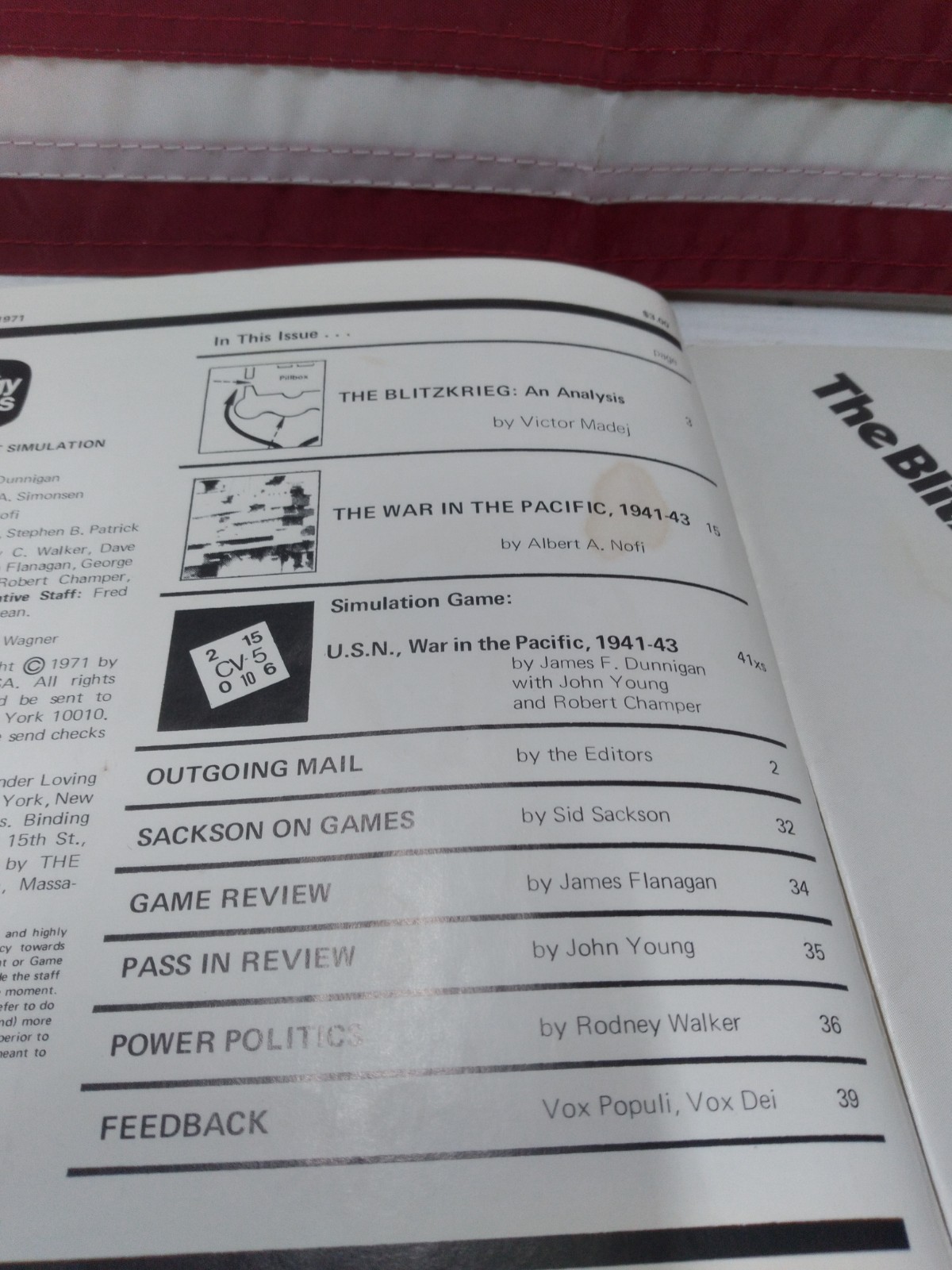 LOT of 2 Strategy & Tactics Game of Conflict Simulation 1971 Nr. 29 & 30 SPI