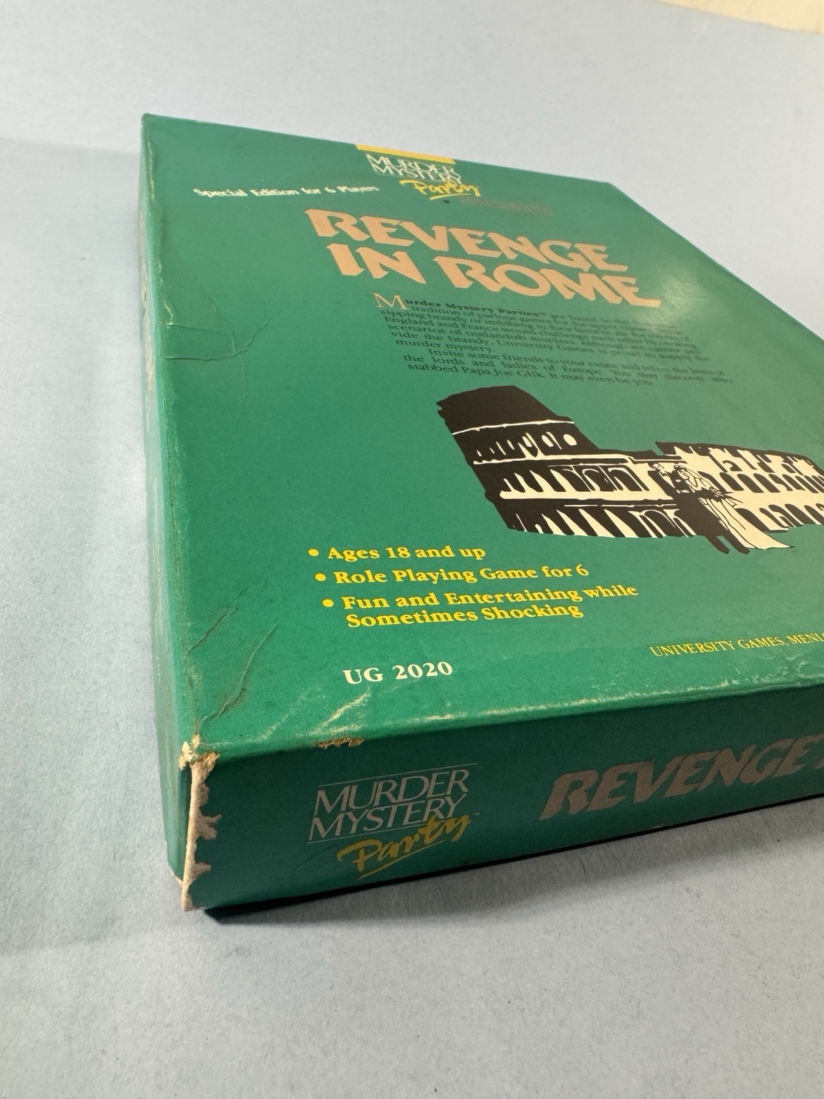 Revenge in Rome Murder Mystery Party Kit Role Playing Special Edition Used 1985