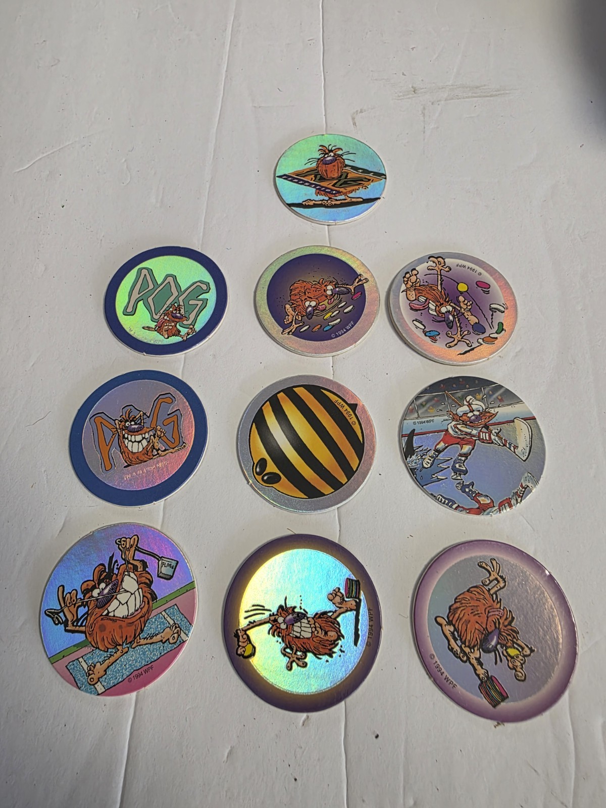 Vintage The World POG Federation Micro Tournament Game Pack Lot Of Pogman POGS