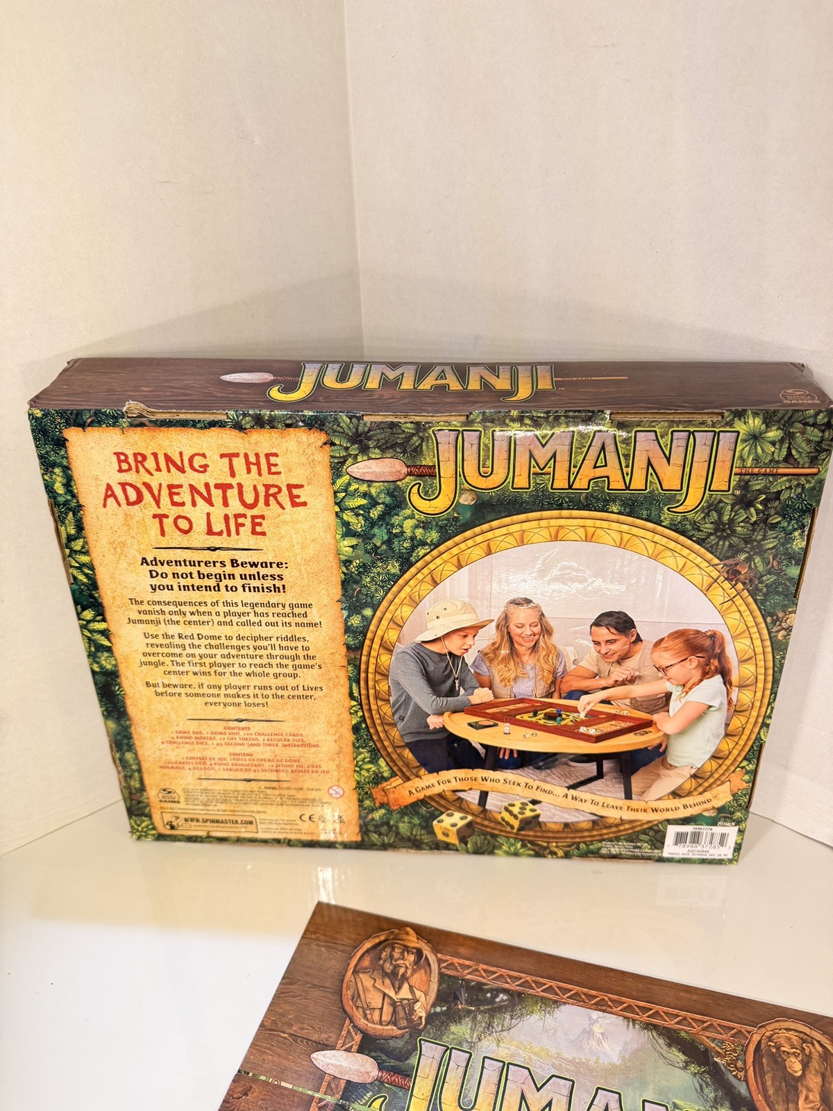 Jumanji Board Game Wooden Box Complete Spin Master Adventure Game