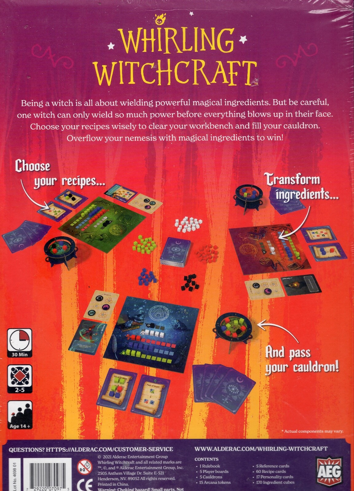 Whirling Witchcraft: (Alderac Entertainment Group AEG)