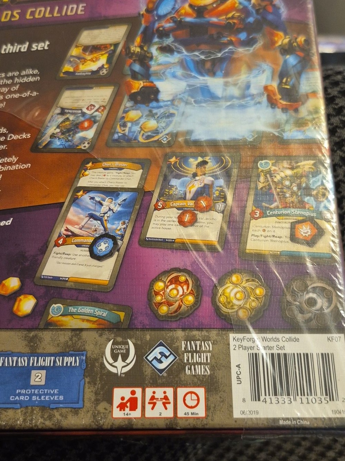 KeyForge Worlds Collide 2 Player Starter Set – Purple Box Art