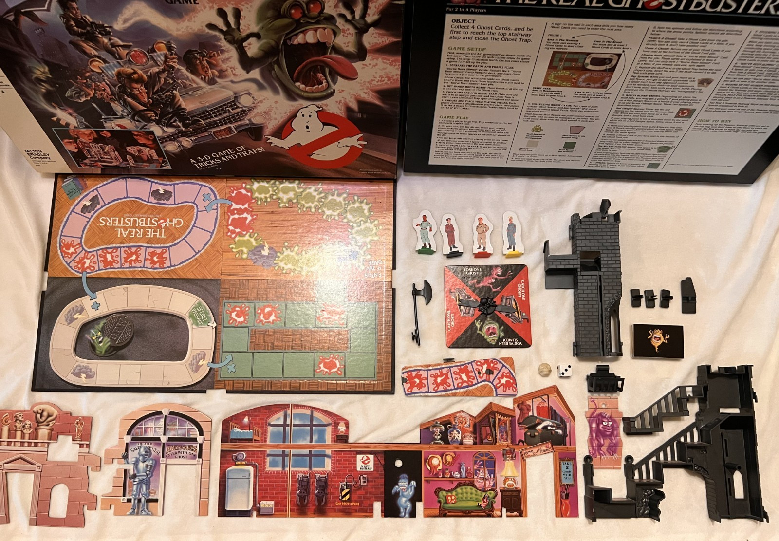 1986 The Real Ghostbusters Game by Milton Bradley – COMPLETE!
