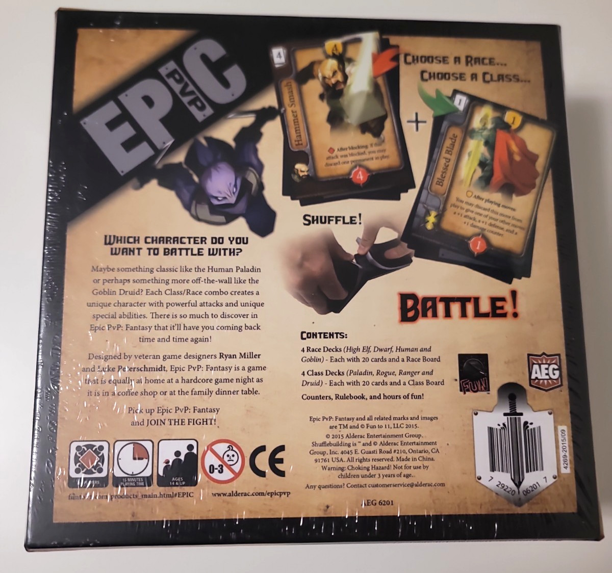 Epic PVP: Fantasy 2015, Alderac Entertainment Group, New Sealed