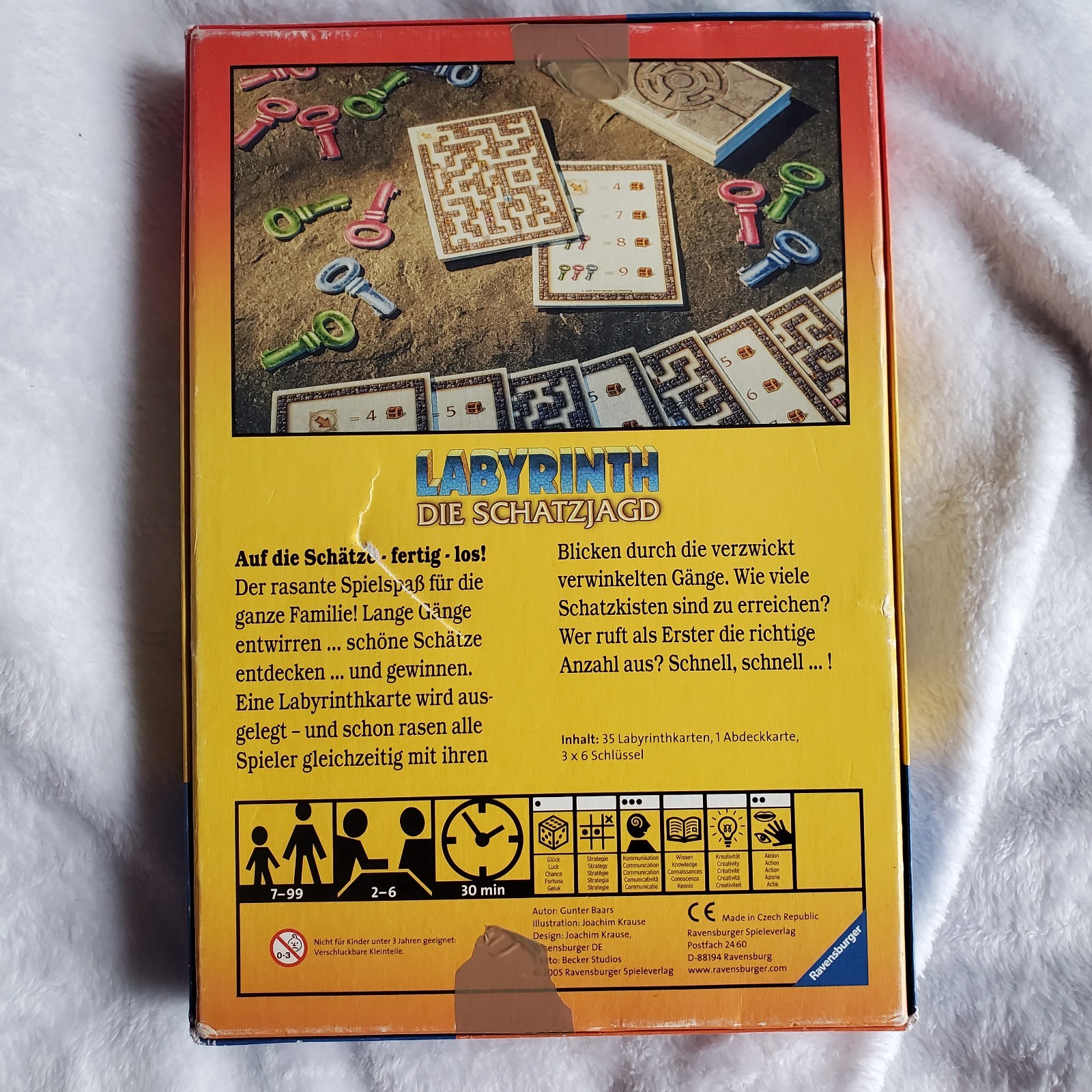 2005 LABYRINTH DIE SCHATZJAGD Gesellschaftsspiel Brettspiel Board Game COMPLETE