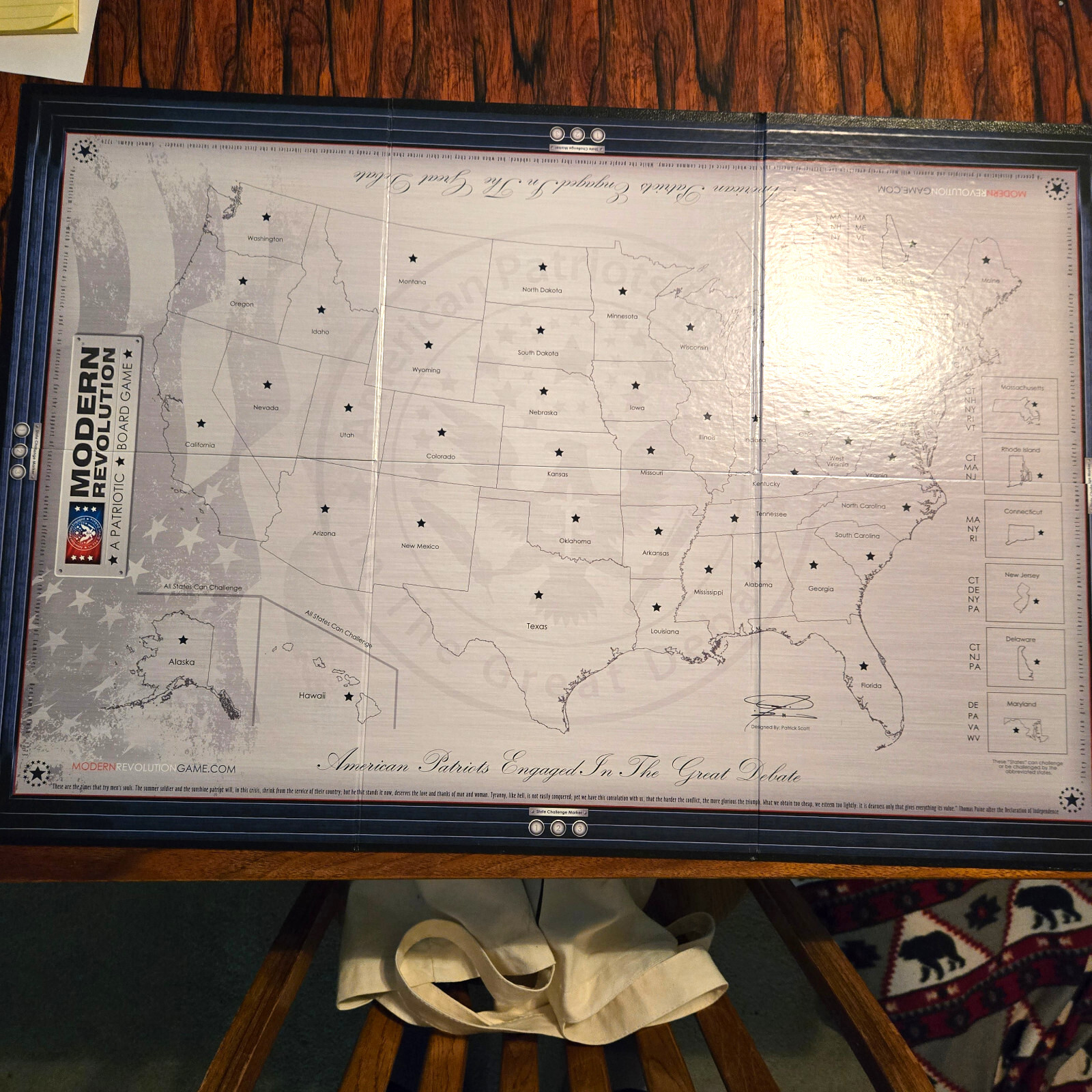 Modern Revolution A Patriotic Board Game by Gate Key Entertainment.