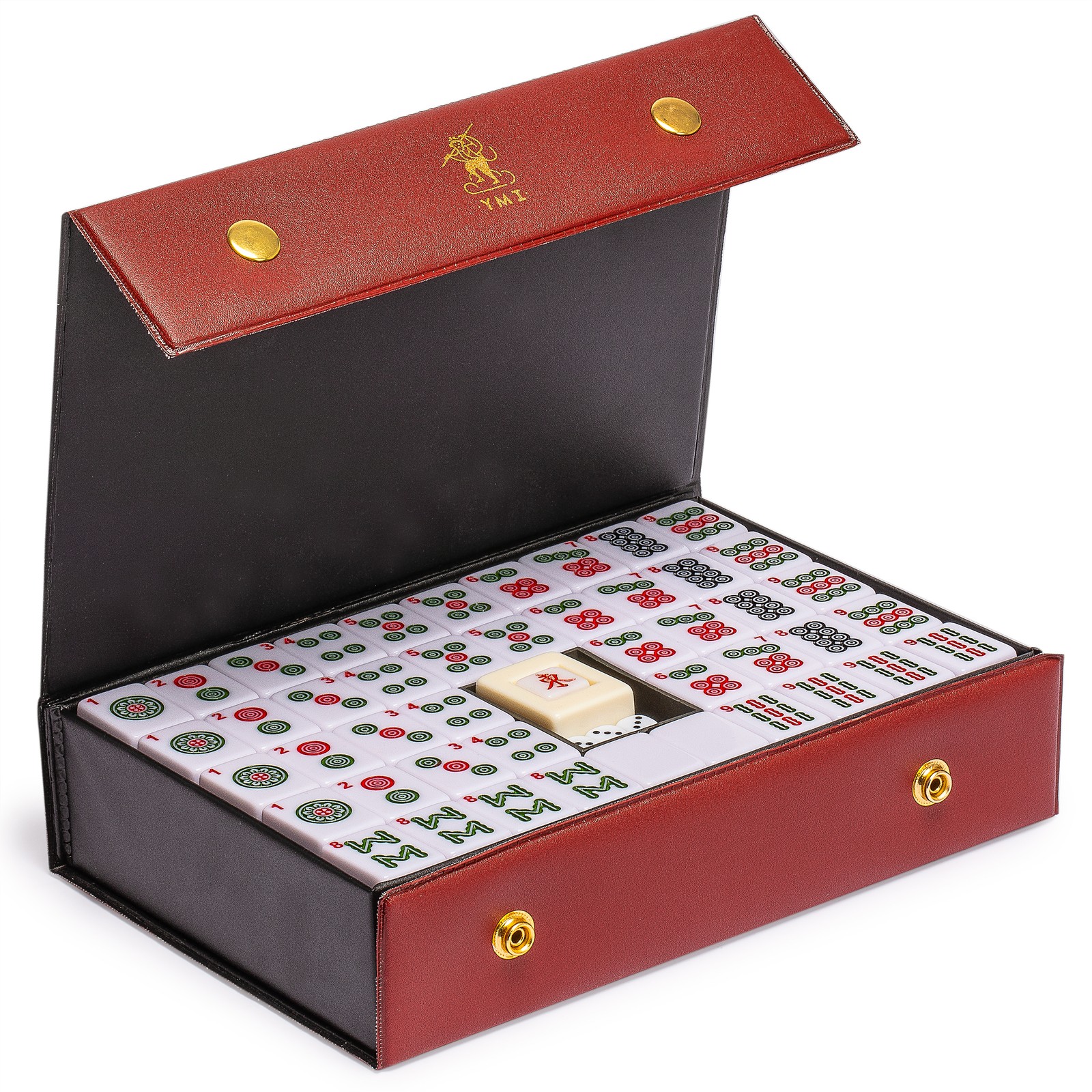 Chinese Mahjong Set, “Rouge Oasis” with 146 Small Tiles