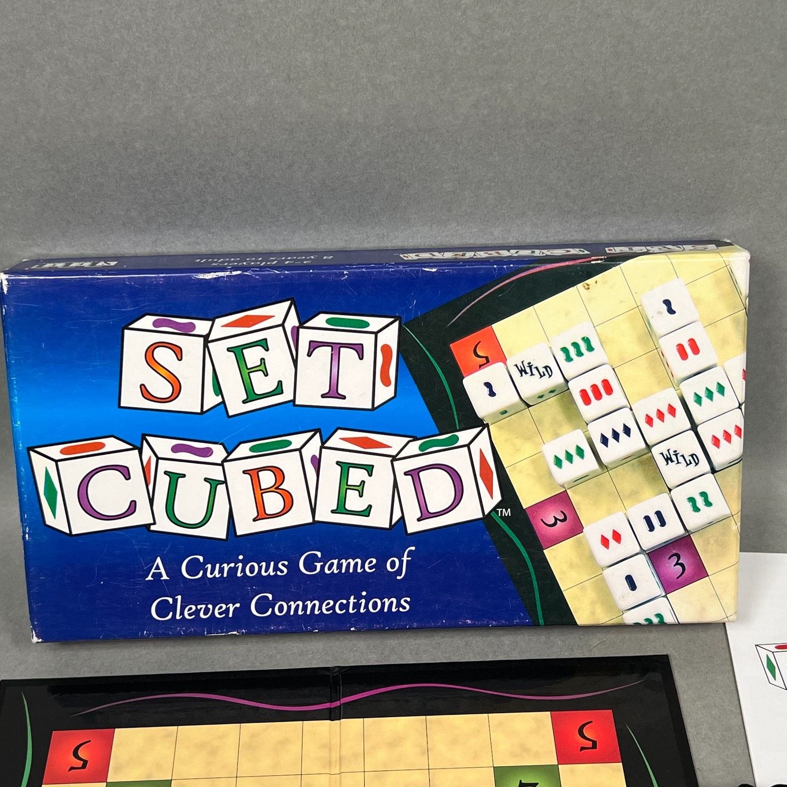 SET Cubed Abstract Strategy Dice Board Game SET Enterprises 2007 Complete NICE